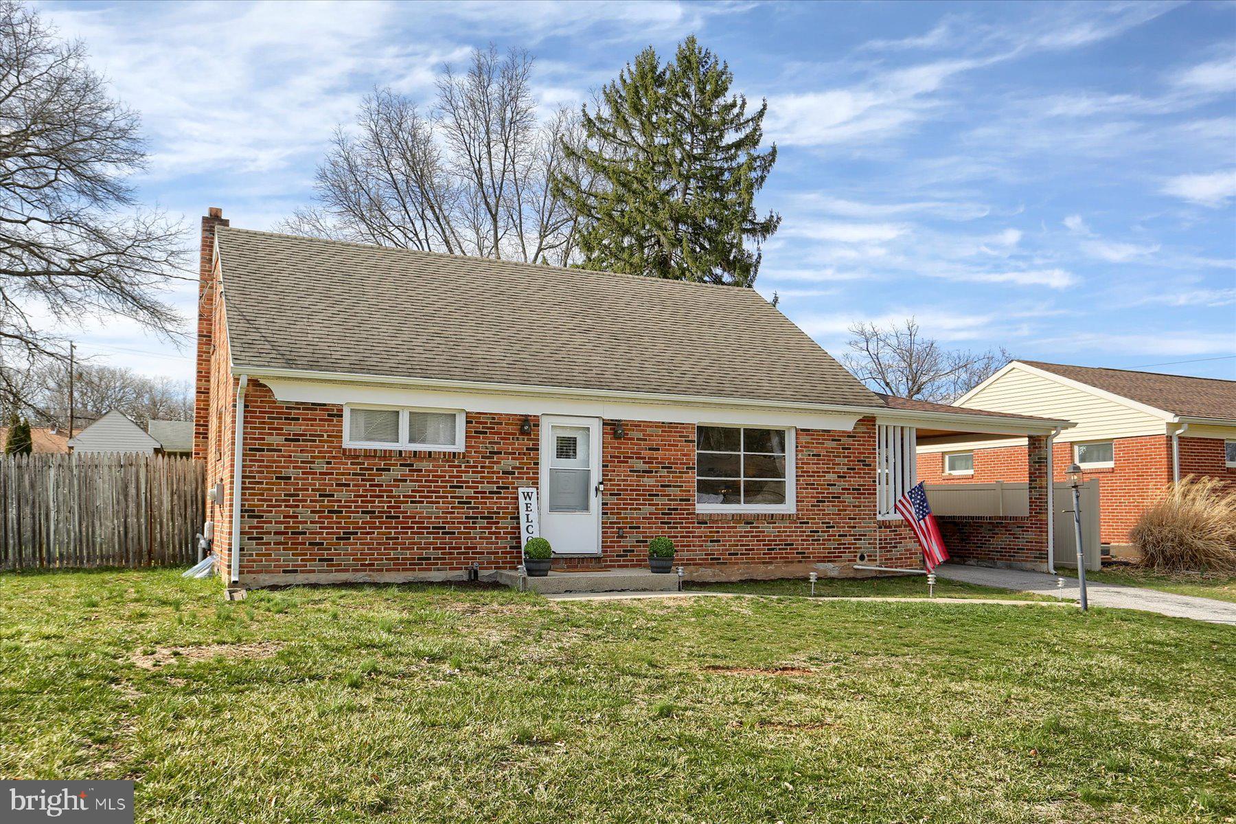 Welcome home to this adorable 4-bedroom Cape Cod, nestled in a quiet neighborhood within the Dover Area School District.  This home offers hardwood floors, an updated kitchen, carport and a patio leading to a large fenced level back yard. The HVAC and quick-return water heater were both installed in 2024. It also comes with the refrigerator, washer and dryer! What more could you ask for at this unbeatable price. Don’t miss out – schedule your tour today!