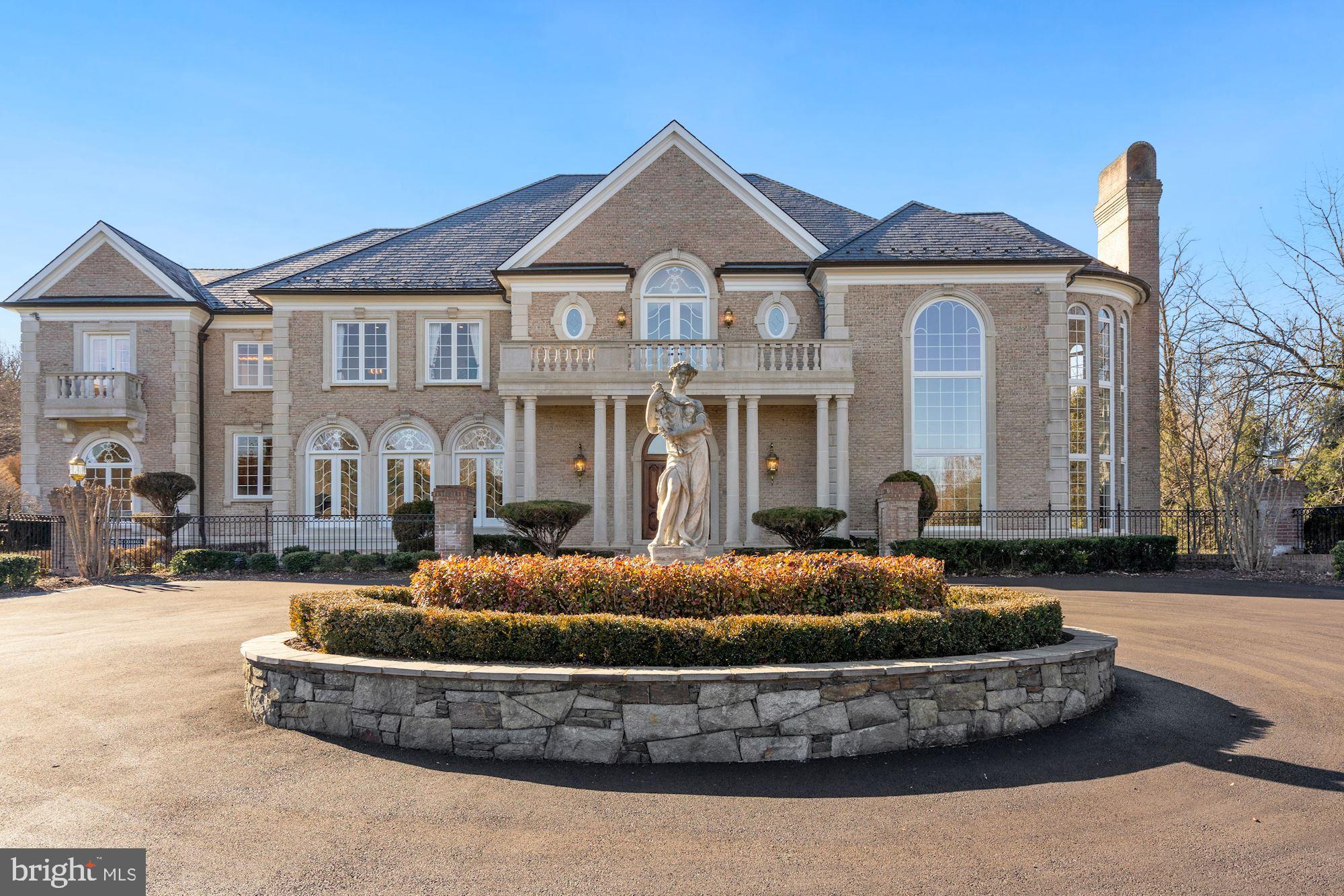 9812 Bentcross Drive, designed by architect John Neufeld, is the paragon of palatial scale, regality, and refinement. Indulge yourself inside this one-of-a-kind experience of opulence and unprecedented luxury. Perfectly situated on over 3 extensive acres, this unforgettable 8 Bedroom, 8 Full Bath, and 2 Half Bath property spans approximately 16,000 total square feet of bespoke living space. This home offers unparalleled independence with a number of modern lifestyle luxuries built into the footprint of this impressive compound. 9812 Bentcross Drive is a glorious French Provincial style home in Falconhurst that sits quietly behind a gated entrance. A spectacular indoor pool, a Tennis Court, Media Room, ballroom-size Lower Level with a Full Bar, and a 4-Car Garage are some of the outstanding features available at 9812 Bentcross Drive.