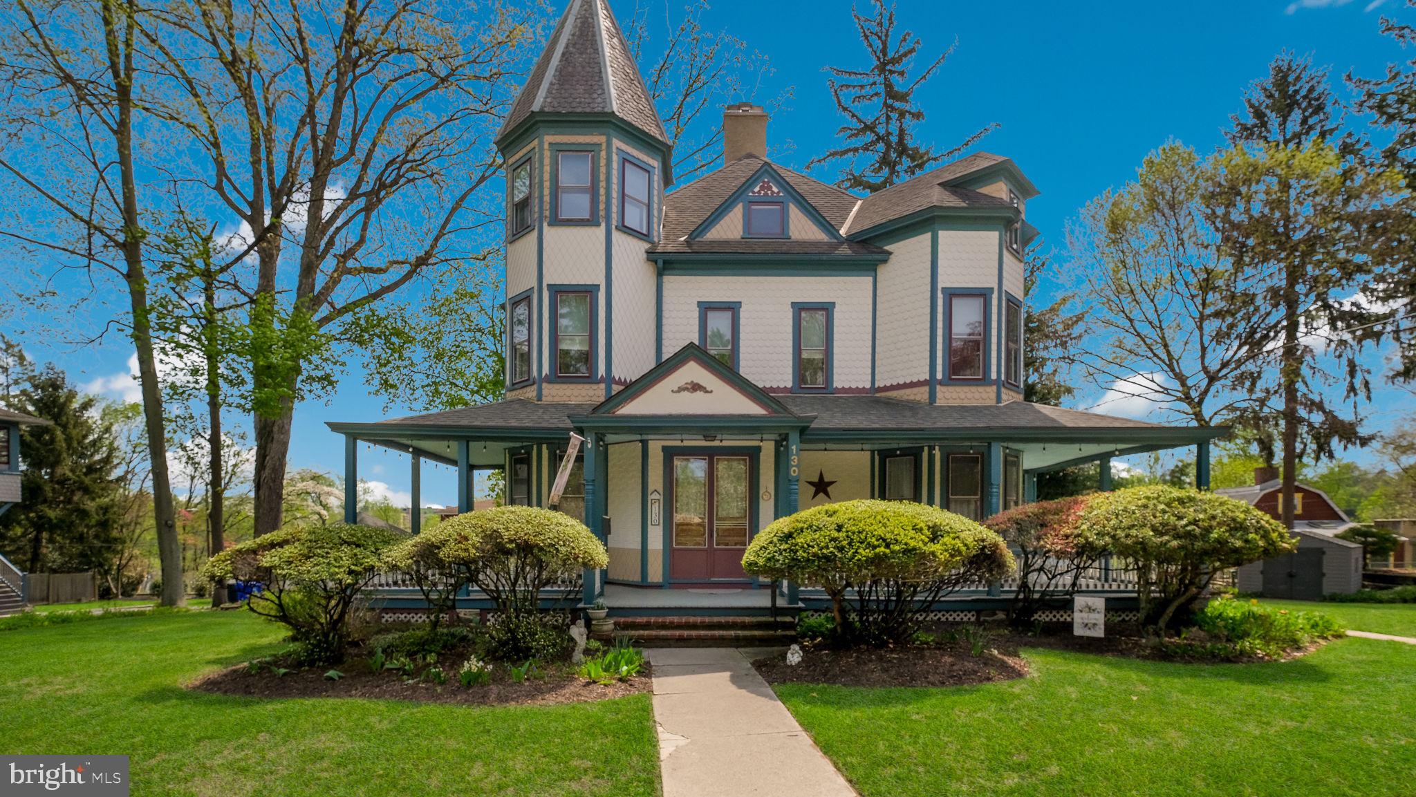 Step into timeless Victorian elegance with this stunning 1882 historic home located in the heart of Wyncote’s historic district. Rich in character and meticulously maintained, this iconic residence showcases exceptional curb appeal and reflects over a century of thoughtful care.
Inside, the home offers a unique blend of original architectural details and modern updates designed for today’s lifestyle.  Featuring six generously sized bedrooms, an office and two and a half baths, the layout is both spacious and functional. Original hardwood floors, beautiful stained-glass windows, pocket doors, ample closet space,  and front and back staircases highlight the home’s historic charm while adding everyday convenience.
The thoughtfully updated chef’s kitchen is perfect for both daily living and entertaining, complemented by the ease of main-level laundry and easy access to the side and rear yards.  Natural light fills the home, enhancing its warmth and welcoming atmosphere.
Outdoor living is equally impressive.  Relax on the expansive wraparound porch, or unwind in the private side yard oasis, ideal for gatherings or quiet moments outdoors.   The reconstructed, one-car detached garage, built in the Victorian style, adds charm and practicality.  Driveway parking for 4 cars is a bonus feature.  Students are served by the award winning Cheltenham School District and SEPTA regional train service to Philadelphia and Doylestown is available at the nearby Jenkintown/Wyncote SEPTA train station.
With spacious rooms and 3 floors of living space, this home can easily accommodate multi-generational families.  This treasured gem is perfectly situated near Thomas Williams Park, local amenities, and major commuting routes—combining historic beauty with modern comfort and convenience.  Don't miss this rare opportunity to own a piece of Wyncote history.