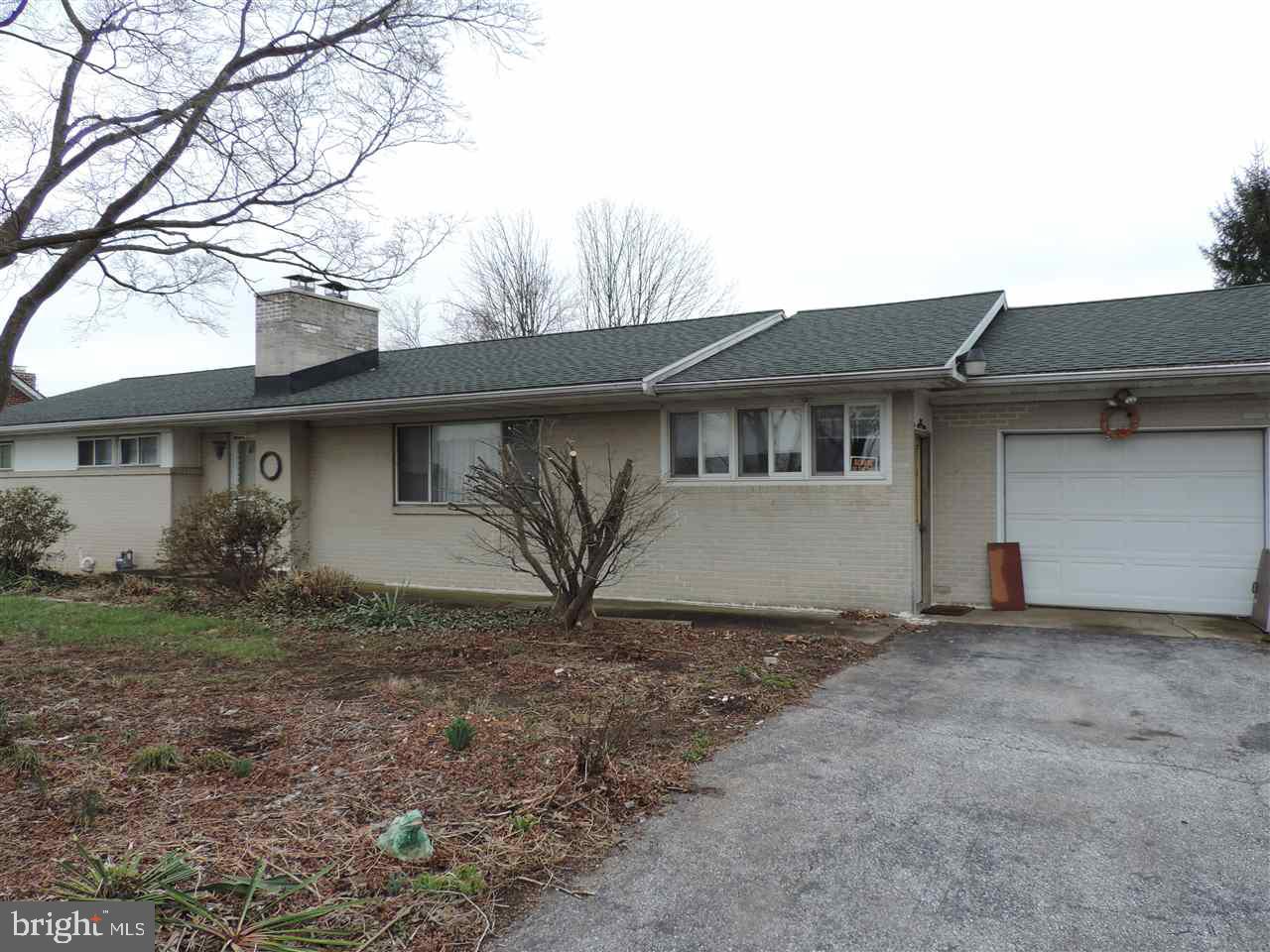 Solid brick 1950's ranch features 3 bedrooms, 2 full baths, and finished lower lever Game room with FP. Property is in need of a lot of updating but there are many possibilities. Newer furnace & central air, hot water heater, new roof in 2010, updated electric, new back up sump pump. Large Living / Dining Room combo. Hardwood floors under bedroom carpets. Large back yard, one car garage, and an enclosed Breezeway. Being sold AS IS. Easy to show.