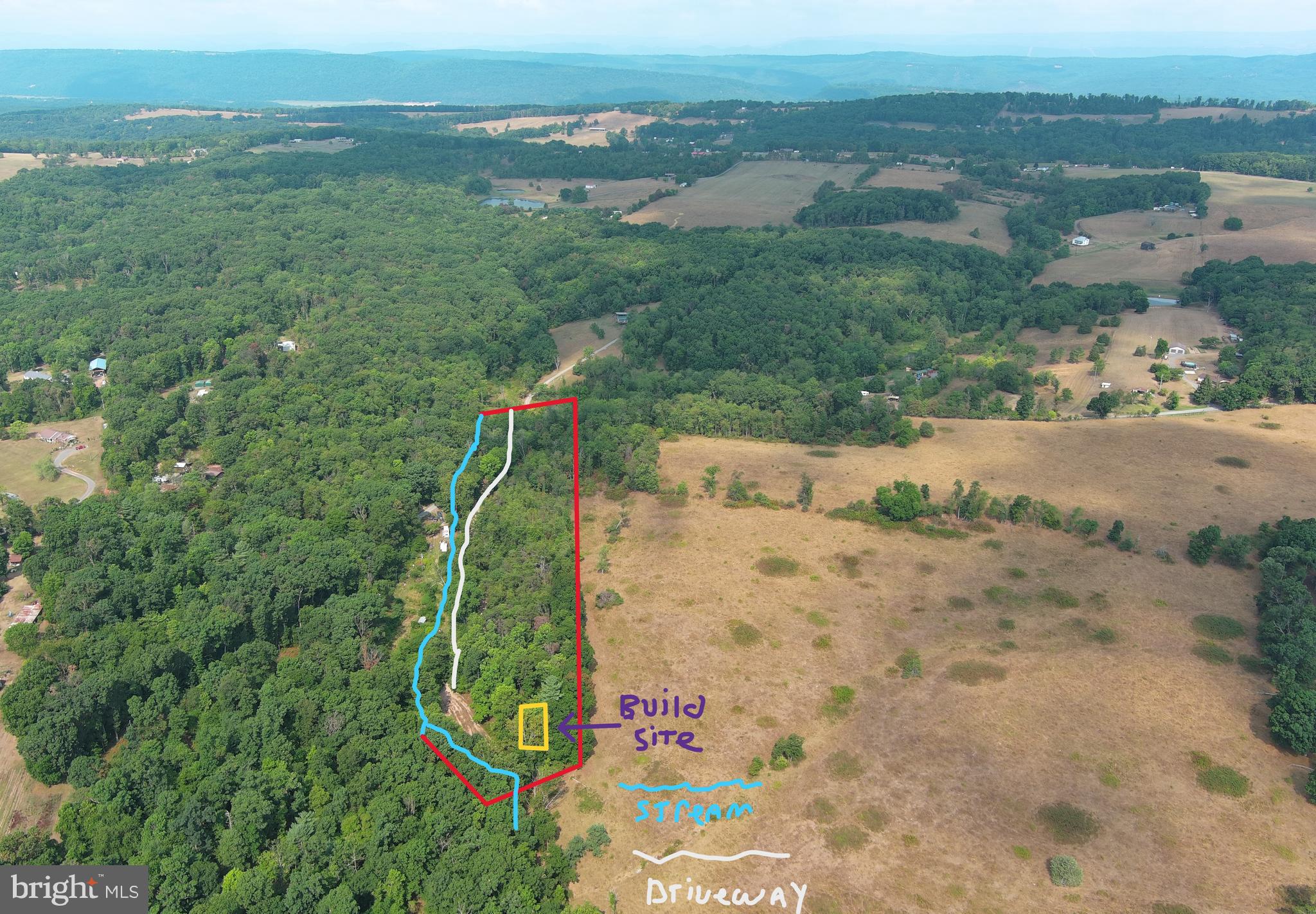UNRESTRICTED.....NO RESTRICTIONS.....NO HOA.......NO RESTRICTIONS + NO HOA = NO PROBLEMS! 4.62 ACRES FRONTING ON OLD JERSEY MOUNTAIN ROAD WITH AN 800 FT LONG DRIVEWAY INSTALLED TO SUPER SECLUDED BUILD/CAMP SITE. BIG WET WEATHER STREAM IS THE SOUTHERN PROPERTY BOUNDARY AND THEN CUTS THROUGH THE BACK CORNER OF THE PROPERTY AT THE BUILD/CAMP SITE......YOU'LL HAVE WATER IN THE STREAM ABOUT 8 MONTHS A YEAR. BOUNDED ON THE NORTH & EAST BY A BEAUTIFUL CATTLE FARM. ELECTRIC POLES ON SITE! VERY PRETTY SPOT IN THE BACK.....HUNT, SHOOT, CAMP, BUILD.....TINY HOME, BIG HOME, MOBILE HOME......WHATEVER YOU WANT.....BRAND NEW SURVEY......ABOUT 99% OF PROPERTIES IN THIS PRICE RANGE ARE IN SOME TYPE OF HOA WITH RESTRICTIONS.....THERE ARE ONLY A HANDFUL OF UNRESTRICTED PROPERTIES THAT HIT THIS MARKET IN A YEARS TIME....HERE'S YOUR CHANCE TO GET ONE.....DON'T BLOW IT!