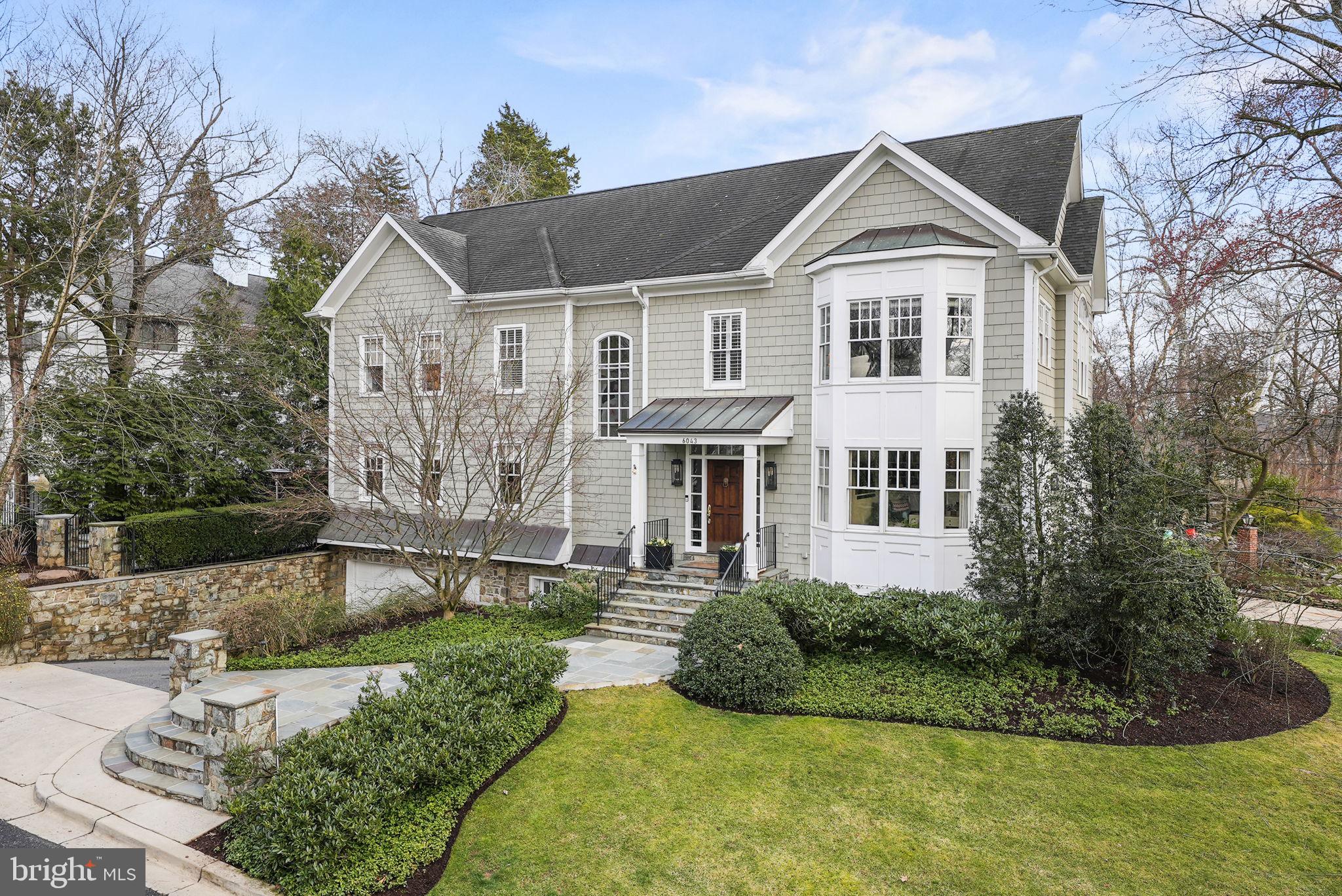 Open Saturday and Sunday 2-4!

This stunning, prominent Washington, DC designer’s personal home features rare, unimpeded Potomac River views. Situated on a corner, double lot with creek and river trail access for hiking, biking, and kayaking. Featured on the cover of Home and Design Magazine in January 2023.  Live the river life in a hamlet within 10 minutes to Georgetown/Dupont or downtown Bethesda!

Recent, full kitchen renovation with high-end appliances, including a Thermador 48” gas range, and side-by-side refrigerator. freezer, separate under-counter U-line ice machine, and three wine/drinks pull-out fridges in the adjoining dining room.  Custom, high-end electronics, Sonos ceiling speakers in living, kitchen and master bedroom and bath. 

The eat-in kitchen features a built-in extra-long storage bench with four large drawers for additional seating with custom Perennials cushion and Frame TV. There are two pantries: one closet-style, housing the microwave and one that is free-standing with pull-out drawers. Right off the kitchen is a command center with separate closed storage, butcher block top, and floating shelves. Large custom bulletin board, charging station, and pet-supply storage. The dining room features a built-in butler’s pantry bar, a wine refrigerator, and two beverage drawers. Custom lighting and wallpaper throughout.

Kids’s bath renovation two years ago with new marble tile floors and shower/tub, wall-to-ceiling tile and marble tile baseboards. New cabinetry.

The basement features a rec room, Au Pair Suite, mudroom with built-ins and slate floor, and access to the attached garage. The bathroom was renovated with new flooring and a new vanity with a marble top. New luxury vinyl plank flooring in the rec room.

 Custom window treatments, lighting, and wallpapers throughout.  Refinished hardwood floors, new stone front walk. New alarm and Ring System at the front and basement doors, slate patio with built-in outdoor grill integrated into the stone wall, fountain, and firepit. Attached garage with a charging station for electric vehicles.

Brookmont is a gem of a neighborhood with a ‘farmer’s market on the green’ every Wednesday, a neighborhood community preschool through pre-kindergarten, and this house is walking distance to the new Wagshal’s and Sangamore Shopping Center.  Includes a full membership to Mohican Swim Club.  Such a special home in a once-in-a-lifetime location!