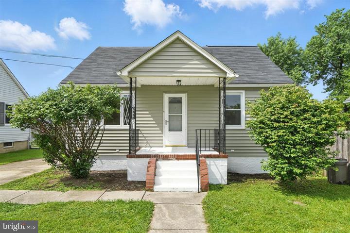 Cute cape-cod style home located in the Rosedale area of Baltimore County. Updated kitchen with luxury vinyl flooring is on the main level with two bedrooms. Two additional rooms on the second level. The basement is unfinished with recent waterproofing. Off-street parking with a nice, partially fenced backyard. Finishing touches are needed, come and get it! Cash/ hard Money preferred.
