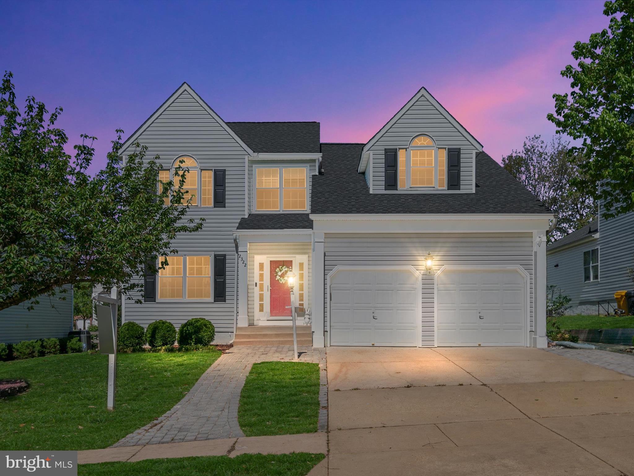 Welcome to 2322 Golden Chapel Road. Nestled on a quiet road within the highly sought-after Piney Orchard Community, this home has been meticulously maintained and is move-in ready! You will be drawn in by the inviting curb appeal and then step through the front door to a spacious entry that leads to the sunlit formal living and dining rooms. From the dining room, step in to the updated kitchen featuring custom cabinetry, SS appliances and granite countertops and a breakfast nook that leads to the back patio and flat, well landscaped yard to enjoy outdoor living. The kitchen opens to a cozy family room with a fireplace making this open concept layout ideal for entertaining. Rounding out this floor is a convenient half bath and practical mudroom leading to the attached 2-car garage. On the upper level of the home are 3 large bedrooms. The 2 secondary bedrooms share a hall bath and the master suite features a spacious en-suite with dual walk-in closets. Need additional storage? This home offers a HUGE storage closet off of the master bedroom! Perfect for anything you need to keep on hand but tucked away. Head down to the finished basement to a clean and spacious entertainment area including a wet bar for hosting all of those get togethers and movie nights. The basement houses the fourth bedroom and third full bathroom, perfect for guests. Even MORE storage can be found in the unfinished storage room in the basement as well as laundry. Roof and Gutters 2020, Water Heater 2023, Basement remodel 2023

Living in the Piney Orchard Community means you have access to 4 pools, multiple parks throughout the community, walking trails, tennis courts and a community center with a fitness center. Its prime location provides effortless access to Ft. Meade, major commuter routes, the MARC train for easy access to Baltimore and Washington D.C., and the vibrant Waugh Chapel Town Center with its diverse shopping, dining, and entertainment options.
Welcome Home.