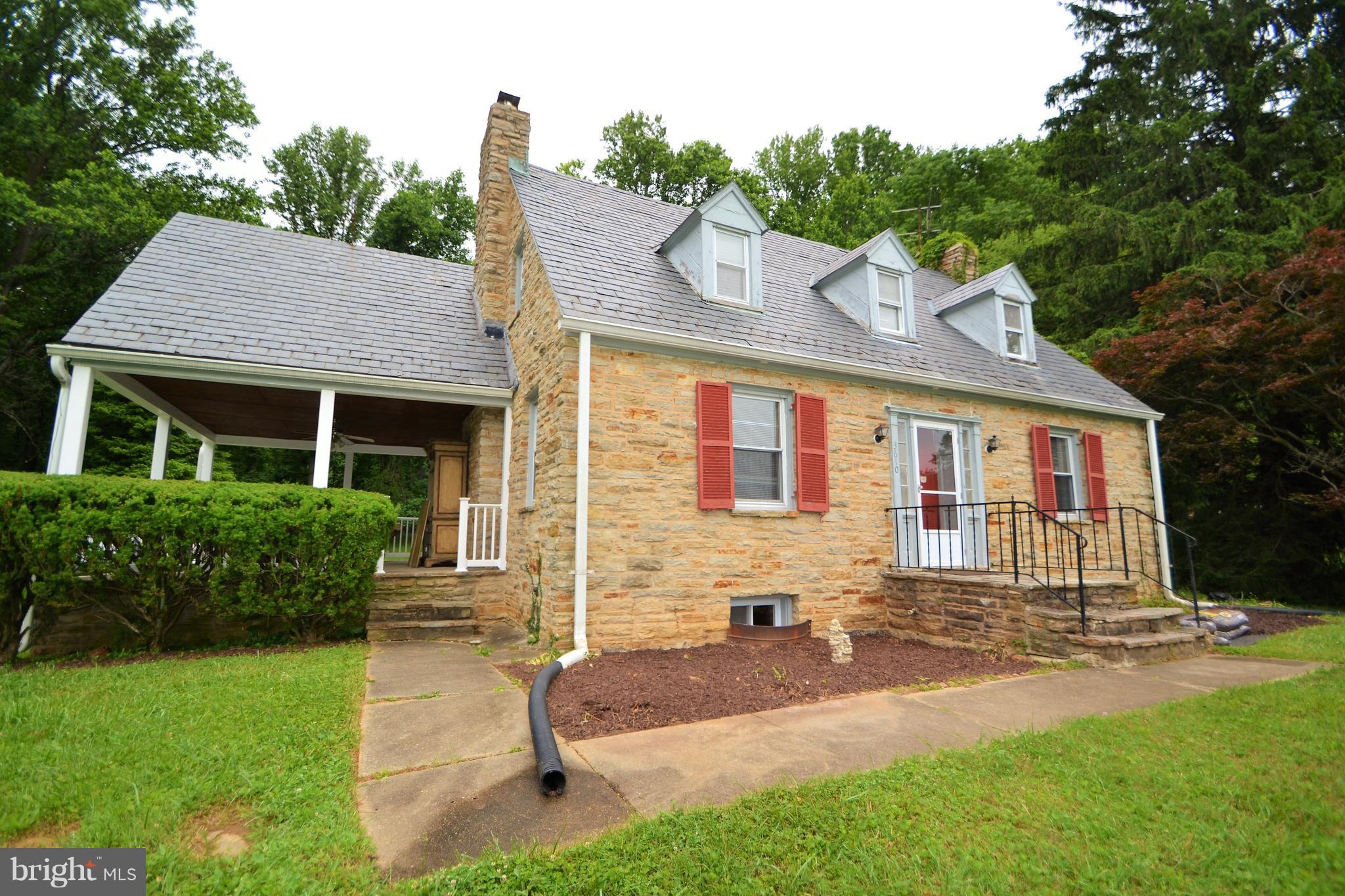 Step back in time to this unique, charming colonial located on 3.94 acres. 2 stunning stone fireplaces,original wide plank wood floors refinished throughout, freshly painted, Large bedrooms plus bonus walk in attic space, spacious dining room, peaceful covered stone porch with original french doors ,2 full baths, 1 car garage, ONE OF A KIND! Estate sale, sold as is..