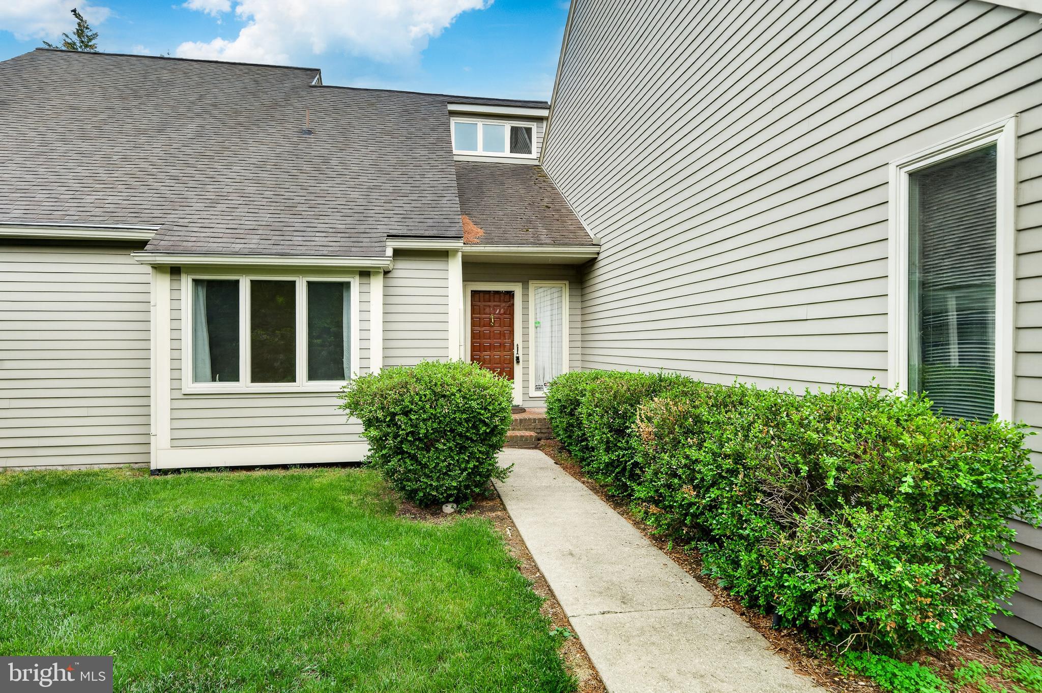 Available for immediate settlement, end unit in the Mews Of Radley Run. All the living space is located on one floor, no steps. Attached two car garage with electric openers,. Entering you are greeted by a two story foyer, vaulted ceiling living room with brick surround gas fireplace, built in book shelves an glass slider to outside entertainment deck, formal ding room with window seat, kitchen includes newer stainless steel appliances and adjoining breakfast room with window seat and access to garage. There is a total of three bedrooms 2  1/2 bathrooms. The primary bedroom includes a walk in closet, separate entrance to outside deck and primary bathroom with tub and separate shower.. One of the three bedrooms includes built in bookshelves previously used as an office. Wood siding has been replaced with Hardie Plank and also includes newer replacement windows and sliders. Roof installed Aril 2009.