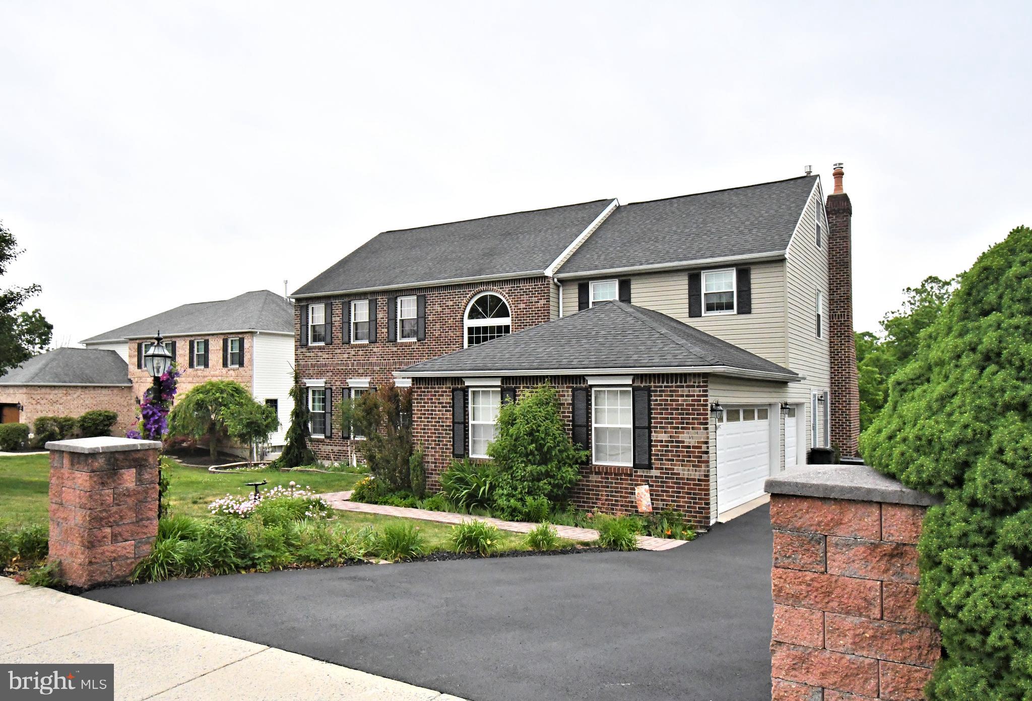 Welcome to this stunning and spacious 4 bedroom, 3.5 bath home located in the desirable Brookside Farms Development of Lower Pottsgrove Township. Offering a perfect blend of elegance, comfort, and versatility, this exceptional property provides the ideal setting for everyday living and memorable entertaining.  Lovingly maintained since it was purchased as new construction, this home is ready to host new owners. 

From the impressive exterior and inviting landscaping to the beautifully designed interior spaces, this home immediately welcomes you with timeless charm and thoughtful details throughout. Step inside to find a warm and inviting layout featuring gleaming hardwood floors in the dining and living rooms, family room, foyer, and wet bar and abundant natural light.  The generously sized living areas are enhanced by 10 foot ceilings with beautiful crown molding throughout the kitchen, living room, family room, dining room, and primary bedroom. The ceramic tile in the kitchen, first floor half bath, laundry room, and second floor hall full bath add to the beauty and ease of upkeep. 

The updated kitchen is designed for both style and functionality, featuring rich cabinetry, granite countertops, stainless steel appliances, ample workspace, and clean finishes. The formal dining room offers the perfect space for gatherings, while the spacious living room and family room provide comfortable areas to relax and entertain. The family room features a cozy fireplace and expansive windows overlooking the backyard.  All of this combined creates an exceptionally  warm and inviting atmosphere.

The thoughtfully designed second floor includes 4 spacious bedrooms and 2 artfully updated bathrooms.   The primary suite offers a private retreat with additional architectural detail and crown molding for an elevated finishing touch. The primary bath is set apart by the granite double sink, stack stone wall trim, a beautiful free-standing tub, a spacious shower, and easy to maintain veneer flooring.

The finished lower level adds exceptional living space with a large entertainment area complete with a wet bar, pool table, game space, a third full bath, and plenty of room for family, friends and fun! Additional highlights include extensive storage and well-maintained mechanical areas.

Outside, enjoy your own private retreat featuring a spacious deck, beautiful pool area, patio space, and charming gazebo, all which are perfect for summer entertaining, relaxing evenings, and enjoying the outdoors. The landscaped setting provides privacy and a peaceful atmosphere to relax and unwind while remaining conveniently located near shopping, dining, parks, and major transportation routes.

From the upstairs baths to most of the windows, lighting and more, there are so many updates it's hard to list them all.  Come take a look at this amazing home before it's gone and see for yourself. 

This remarkable home combines classic elegance, modern updates, an entertainer’s dream backyard and finished basement.  A rare opportunity to own a home that offers both luxury and comfort in one of Lower Pottsgrove Township’s sought-after communities.