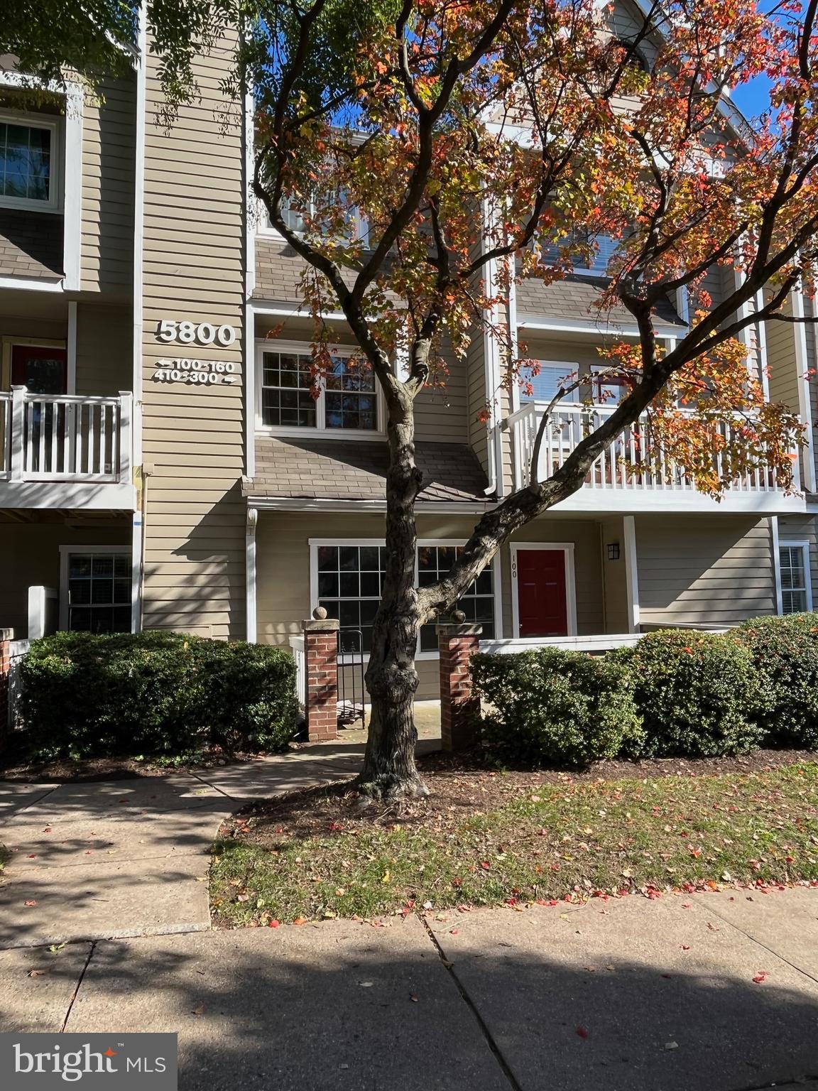 Beautiful 2 bedroom 2 bath condo, ground level, totally upgraded, renovated. All new floors, and all new carpet. Fresh paint, new light fixtures, ceiling fan/light in Living room. Wood burning fireplace. Updated kitchen, new stove/oven, almost new refrigerator, dishwasher. Large bedrooms with full baths and walk in closet. Large windows for lots of light., new blinds in the bedrooms. Large patio, room for grill and furniture, trees for shade. Close to 270 and the beltway, Bethesda around the corner with metro stop, bus lines. Easy access to Rockville. Community pool a block away, along with all of the amenities of the Gables. Nothing to do but move in and enjoy the community and the friendly neighbors. Unit number is 100.  Minimum Credit score 700