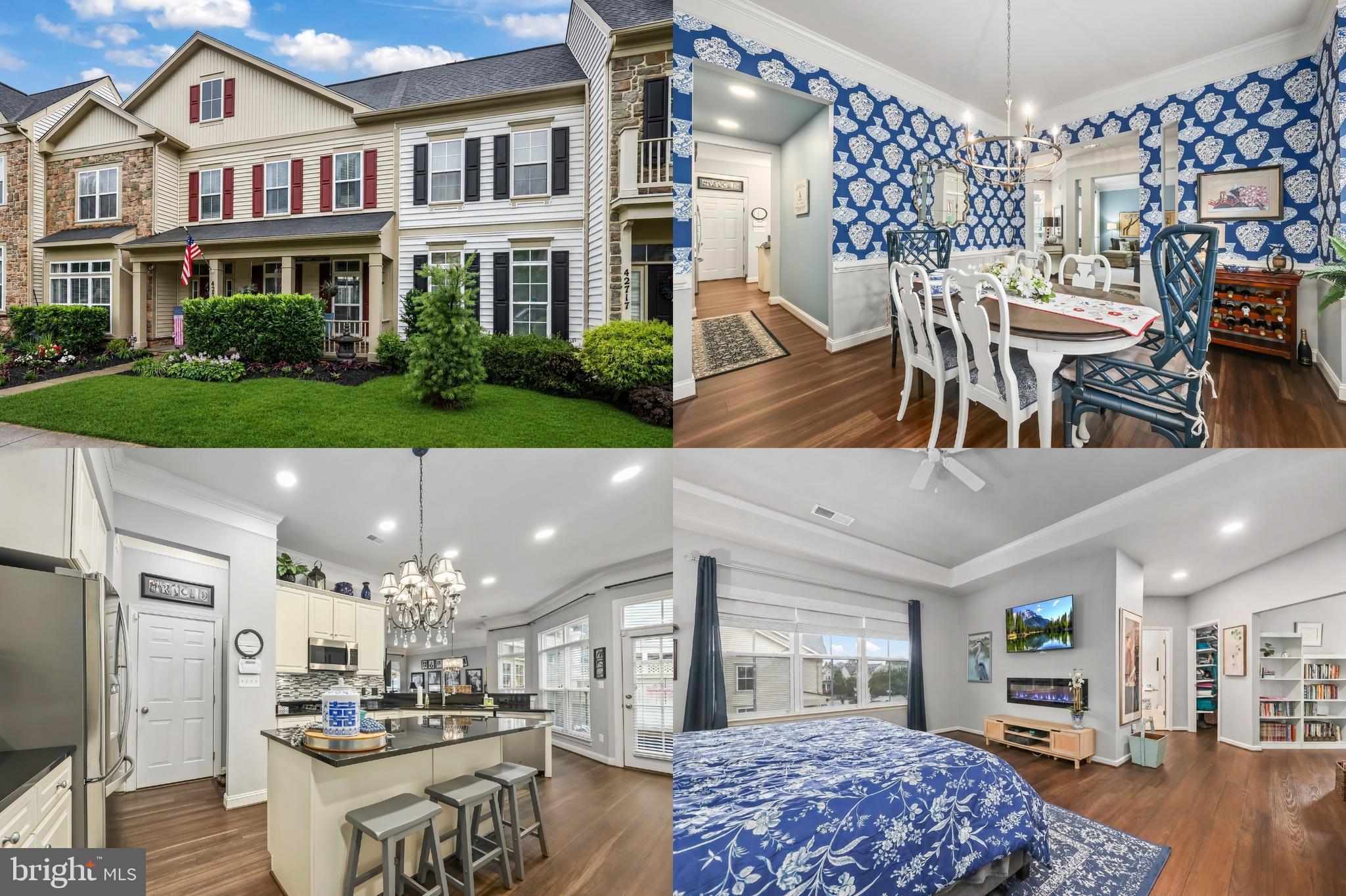 Welcome to this exceptional Brambleton residence where luxury, comfort, and thoughtful design come together in every space. Meticulously updated from top to bottom, this move-in ready home showcases over $100K in premium improvements, including a new roof, new water heater, new furnace and heat pump, new attic air handler/heat pump, and all-new stainless steel kitchen appliances for complete peace of mind. Step inside to discover brand-new Luxury Vinyl Plank flooring throughout the first and second floors, complemented by new carpet in both secondary bedrooms and new tile in the upstairs bathrooms. Fresh paint, designer wallpaper, custom window treatments, upgraded lighting, elegant stair runner, refinished staircase, and stylish fixtures create a sophisticated, cohesive feel throughout the home. The beautifully updated kitchen is both functional and elegant, featuring a new designer backsplash, Elfa pantry system, custom kitchen nook chandelier, mounted TV, and seamless access to the outdoor living space through French doors—three of which are equipped with convenient Phantom Screens. The spectacular primary suite offers a true spa-like retreat. Enjoy heated bathroom floors, a luxurious freestanding soaking tub, oversized walk-in shower with built-in niches, custom wall tile, an impressive 80-inch soft-close vanity, upgraded mirrors with integrated electrical outlets and USB charging, a new toilet, and elegant finishes throughout. The primary bedroom also features an electric fireplace, in-wall TV wiring, and two custom Elfa closet systems. Additional highlights include a renovated powder room with new vanity and toilet, updated hall bath with new tile, toilet, mirror, and paint, barn door to the laundry room, custom laundry cabinetry with upgraded utility sink, pull-down 10 x10 attic access with floored storage, LED lighting throughout, upgraded chrome door hardware, ADT alarm system (subscription not active), and countless designer finishes. Outside, enjoy fresh front and rear landscaping, newly installed backyard sod, a fully fenced yard, and inviting outdoor spaces perfect for entertaining or relaxing. Ideally located in the heart of Brambleton, this beautifully updated home offers access to exceptional community amenities, top-rated schools, shopping, dining, parks, trails, and commuter routes. Every major improvement has already been completed—simply move in and enjoy luxury living from day one.