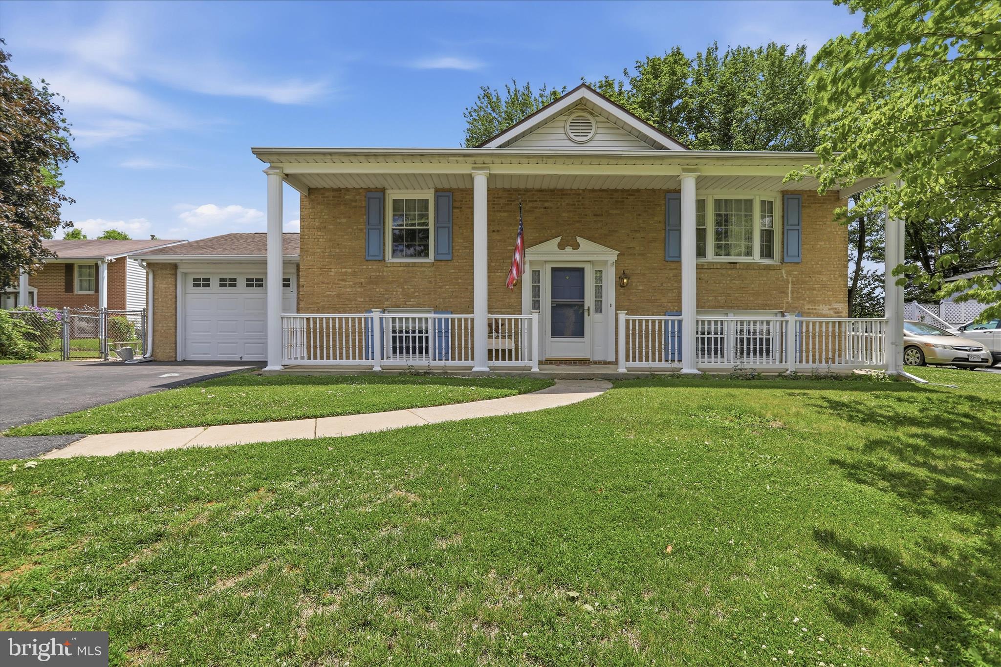 Now Active in Hagerstown! This brick split-foyer home offers 4 bedrooms, 2 full baths, multiple flexible living spaces, and exceptional indoor and outdoor storage options to fit a variety of needs.

Inside, the main-level living areas feature beautiful Brazilian Chestnut hardwood flooring, adding warmth and character throughout. The kitchen offers durable vinyl flooring, Formica countertops, and a functional layout for everyday living. Two carpeted bedrooms are on the main level, while two additional bedrooms are on the lower level. One lower-level bedroom includes built-in shelving and two closets, providing flexibility for a home office, hobby room, or guest space. The finished lower level further expands the living area with a spacious family room and a convenient laundry/utility area. The home features a new Trane heating and cooling system, installed in October 2022.

The enclosed sun porch with baseboard heat provides comfortable year-round living space and is the perfect spot to relax, entertain, or enjoy views of the backyard in every season. Outside, you'll find a fully fenced backyard complete with two storage sheds, including one with electric service and loft space, offering ample room for tools, equipment, lawn care items, hobbies, and seasonal belongings. The attached one-car garage also includes a loft, while the home's multiple closets, built-in shelving, utility area, and additional storage spaces make it easy to stay organized both inside and out. The large driveway provides plenty of extra parking.

Conveniently located near shopping, dining, parks, and major commuter routes, this home offers an excellent combination of space, comfort, functionality, and abundant storage. Schedule your showing today!