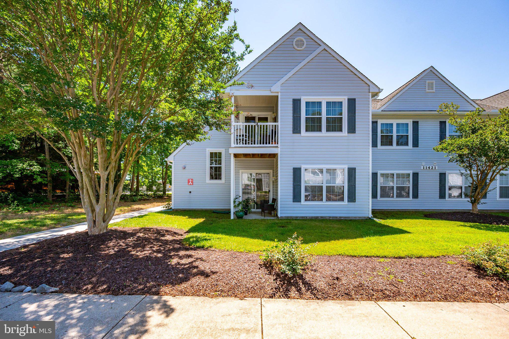 Amazing opportunity to own a beautifully updated condo in the Meadows at Manklin Creek.  Conveniently located just inside South Ocean Pines, close to restaurants, parks, pools and shopping center.  Meticulously maintained and major upgrades throughout: new stainless kitchen appliances in 2019, LVP flooring in 2019, all new windows in 2022, new HVAC in 2022,  hot water heater in 2026,  tiled shower remodel in primary bathroom in 2026,  new washer/dryer in 2026, new chairlift installed in 2026.   Plenty of natural light in the bright, open living room, kitchen and dining room.  Relax in the shade on the private 2nd floor balcony.  Spacious primary bedroom features vaulted ceilings, updated bathroom and large walk-in closet with built ins.  Modern, low-maintenance living with access to all the great amenities Ocean Pines has to offer: swimming pools, beach club, parks, playgrounds, marina, yacht club, golf course and more!