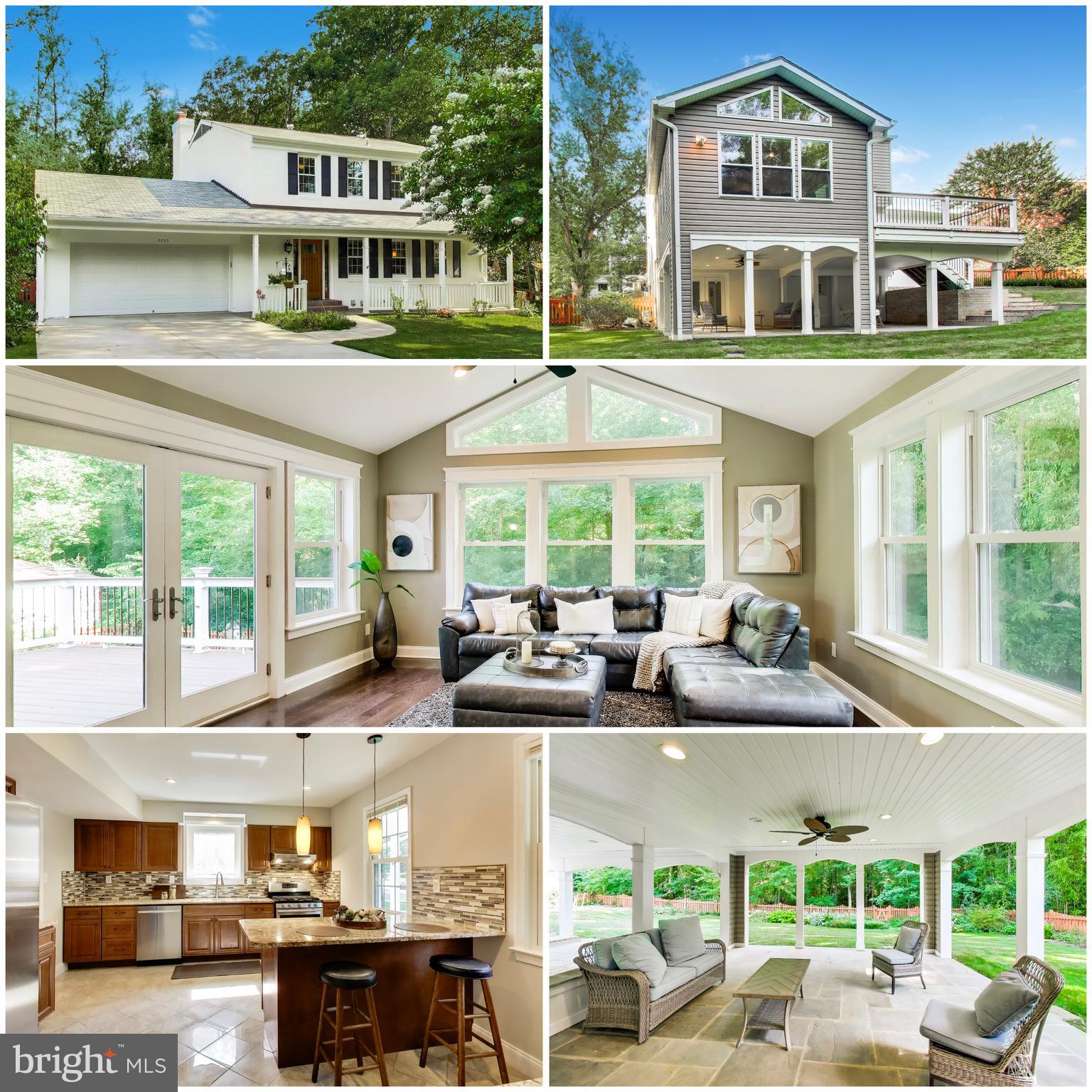 If home is where you exhale, 8825 Stark Road is where you'll want to stay.

Tucked away in the highly sought-after Woodson High School Pyramid, this beautifully expanded colonial has been thoughtfully transformed over the years into a private retreat where every renovation was made with the intention of staying forever. Life simply had different plans.

From the moment you step inside, you'll appreciate the warmth of solid hardwood floors, abundant natural light, and a floor plan that flows effortlessly from one inviting space to the next. The heart of the home is the beautifully renovated kitchen featuring maple cabinetry, granite countertops, stainless steel appliances, gas cooking, and timeless finishes that make everyday living and entertaining a pleasure.

The true showpiece is the stunning family room addition, where soaring vaulted ceilings and walls of windows bring the outdoors in. Whether you're curled up with a book, hosting family gatherings, or watching the seasons change, this room offers a peaceful connection to the incredible backyard beyond.

Step outside and you'll understand why the owners fell in love with this property. Backing to mature woods, the backyard feels more like a private nature retreat than a suburban lot. Enjoy your morning coffee beneath the covered bluestone patio as deer quietly wander through the trees, spend evenings grilling on the composite deck, or unwind while listening to the sounds of nature. Every outdoor space has been intentionally designed to create a backyard oasis that's difficult to find in Northern Virginia.

The walk-out lower level was completely reimagined to maximize both comfort and functionality. A legal fourth bedroom was created by adding an additional window, accompanied by a beautifully renovated full bathroom featuring porcelain tile and a frameless glass shower. The spacious recreation room is accented by custom built-in shelving and an elegant wet bar with quartz countertops, sink, wine refrigerator, and floating shelves, perfect for entertaining, overnight guests, or multigenerational living.

Upstairs, the primary suite has been expanded to create a true owner's retreat, complete with a walk-in closet and a beautifully updated spa-inspired bathroom. Solid white oak flooring extends throughout the upper level, while the additional bedrooms and renovated bathrooms continue the home's timeless design.

What makes this home especially rare is that virtually every major improvement has already been completed. Over the years, the owners invested in renovations not because they planned to sell, but because they planned to stay. Recent improvements include a stunning family room addition, composite deck, bluestone patio, full basement renovation, renovated bathrooms, updated hardwood flooring, vinyl siding, replacement windows and doors, an EV charger rough-in in the garage, HVAC (2022), water heater (2021), freshly painted Alabaster White brick exterior and epoxy garage floor (2026), roof (2014), and countless additional enhancements throughout.

Located just minutes from parks, shopping, dining, and major commuter routes, this exceptional home offers the perfect balance of everyday convenience and peaceful living.

Some homes are updated. Others are loved. This is one that has been both.