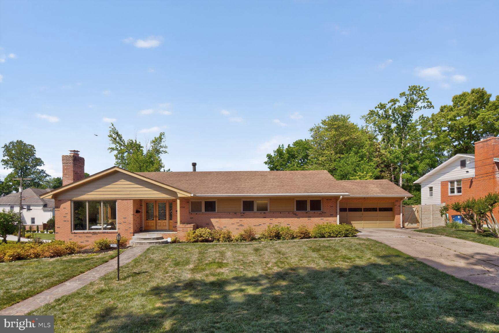 Attractive California Ranch home on a light-filled corner lot in sought-after Kenwood Park.  This home boasts a versatile  floor plan perfect for entertaining and today's lifestyle. Gorgeous hardwood floors and newer Pella windows highlight the first floor. Freshly painted inside and out! Each room enjoys spacious sizes and is splashed in sunlight. The updated kitchen with Sub-Zero refrigerator, Thermador gas stove and granite counters and skylight beautifully connects the surrounding living room, dining room and sun room. Four large private bedrooms and a home office with beautiful built-ins complete the main level. The spacious basement - with tremendous light - has a recreational  room, a television media area, a separate bedroom with full bath and a laundry room/utility room with great storage. Finally enjoy the pool while hosting BBQs or parties. The home has an outdoor bath, shower, changing room and new fence. The home has a two car garage with lots of storage. Geographically this home is within walking distance of Whitman High School Pyle Middle School and is minutes away from shopping, restaurants, downtown Bethesda, Metro/public transportation and 495/270.