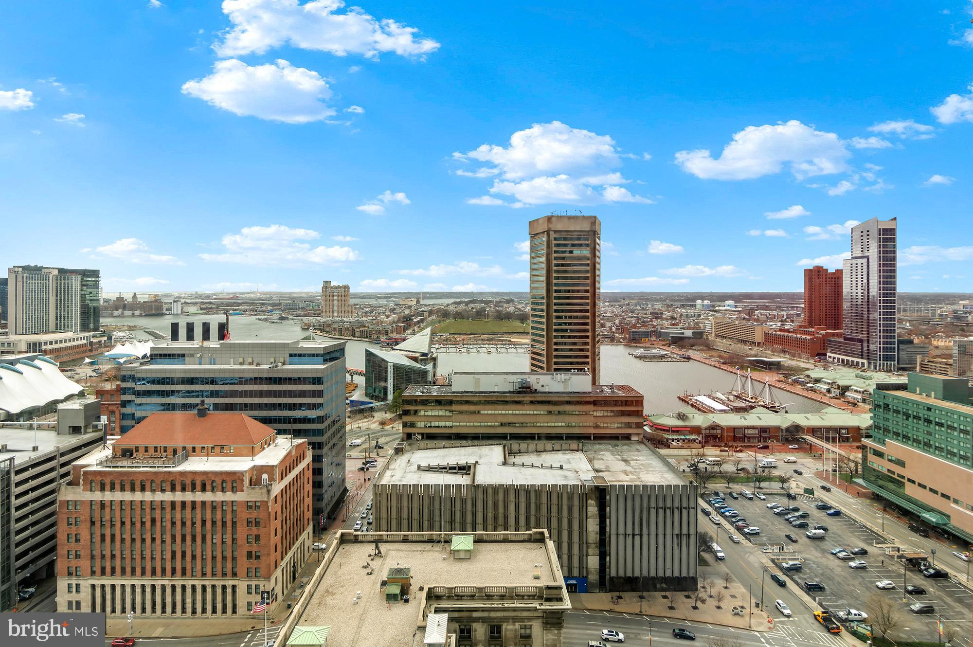 INVESTORS DREAM****Welcome to 414 Water Street, Unit 2504—a sophisticated 25th-floor retreat offering 697 square feet of elevated urban living in the heart of Baltimore’s Inner Harbor. This is the largest 1-bedroom, 1-bathroom residence, featuring an open-concept layout with rich hardwood floors and floor-to-ceiling windows that showcase breathtaking panoramic views of the city skyline from your private balcony.

The gourmet kitchen is equipped with granite countertops, stainless steel appliances, and a breakfast bar, while the spacious bedroom offers a large walk-in closet. Luxury building amenities include a 24-hour concierge, a cascading rooftop pool, a fitness center, and assigned garage parking. Perfectly positioned steps from Harbor East and downtown’s best dining, this high-floor gem provides the ultimate blend of style, comfort, and convenience.