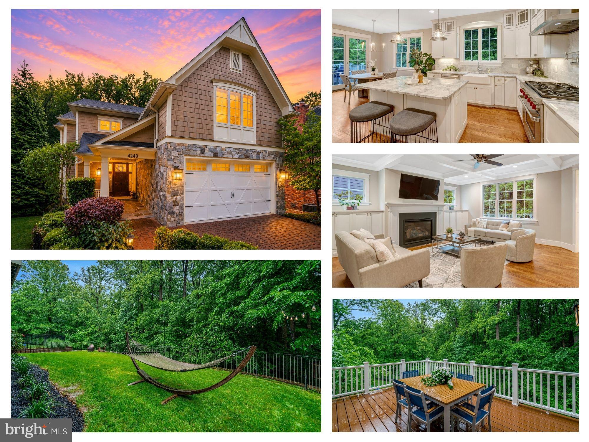 Multiple contracts. Exceptional privacy, amazing location, and tree views with this luxury like-new Craftsman offering over 5,000 finished sq ft on a rare 0.24-acre flat lot backing to trees and protected Arlington County parkland and wooded trails. Just 1 block to Taylor Elementary & 6 blocks to Dorothy Hamm Middle School.

Designed for ideal living and entertaining, the main level features a gourmet chef’s kitchen with premium Wolf appliances, oversized island, walk-in and butler’s pantries, a sun-filled breakfast room with deck access, elegant dining room, spacious living area with exposed beams and fireplace, private office, and functional mudroom. 

Upstairs, the owner’s suite offers dual custom walk-in closets and a spa-inspired bath, complemented by three additional bedrooms and upper-level laundry. The walk-out lower level that does NOT feel like a basement,  offers 12 foot ceilings, including a spacious recreation room with fireplace, 5th bedroom, 4th full bath, exercise/flex room, and abundant storage. 

Upper and lower decks overlook the fenced backyard and serene wooded setting, creating a private outdoor retreat.  So close to Lee Heights Shops, dining and parks.  Enjoy rapid access to Washington D.C., Georgetown, Rosslyn, Clarendon, Tysons, and Reagan National Airport (10 min drive). Convenient commuter location near Route 29, GW Parkway, I-66, and I-495.