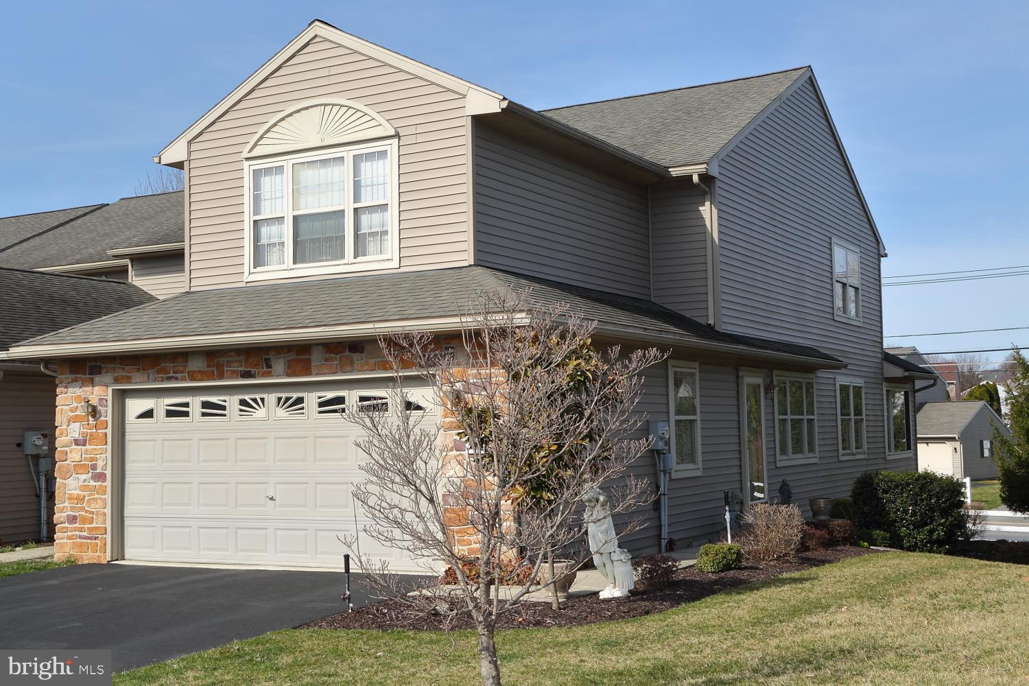 It's immediately evident this home has been loved and pampered. From the gleaming hardwood floors on the first floor (Sunroom is ceramic tile) and custom double crown molding that carries to the 2nd floor, to the professionally finished Lower level Family room with half bath, you'll see quality and care. The eat in Kitchen has newer stainless appliances, custom tiled backsplash and quartz countertop. Economical gas heat, hot water, cooking and dryer hookup.  Plush wall to wall carpet in the LL Family room is cozy and comfortable. FR opens onto oversized partially covered Patio complete with custom sunshades. Large landing on the 2nd floor makes moving a breeze. Huge Master Bedroom on 2nd floor will accommodate the largest furniture, and the en suite Bath was recently remodeled with a double step in shower.  Vaulted ceiling with fan, and wall to wall carpet finishes this room.  New gas furnace was recently installed along with hot water heater. Neutral color palette throughout. Country feel yet easy access to Rt 30 and Rt 283.  Walk into this lovely home and you'll never want to leave!