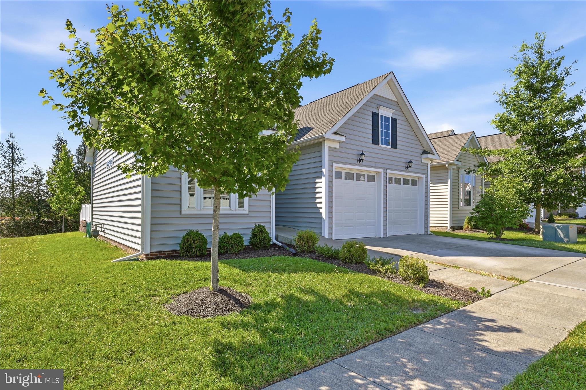 Welcome to Cedar Meadows,  Stephens City's  sought after 55+ active adult community.  126 Forget Me Not is unique as it sits on a premium lot with a patio facing an open easement for privacy from neighbors.  It is also almost at the end of the road with common area for walking dogs etc... This home features many upgrades including quartz countertops, tile backsplash, gas cooktop, stainless appliances, hardwood flooring, an extended kitchen countertop, acoustic panels in great room, leaf guard on all gutters, Centricon termite stations, french door to patio.  Full list of upgrades is at the home and in documents.  Simplysafe security is also available.  This home is the largest model in Cedar Meadows, The Nickerson II and is competitively priced to sell.  Come and enjoy the’ exceptional community amenities, including a welcoming clubhouse, scenic pond, and walking paths. Plus, the HOA covers lawn maintenance, snow removal, and trash service, allowing you to enjoy a truly maintenance free and carefree lifestyle.