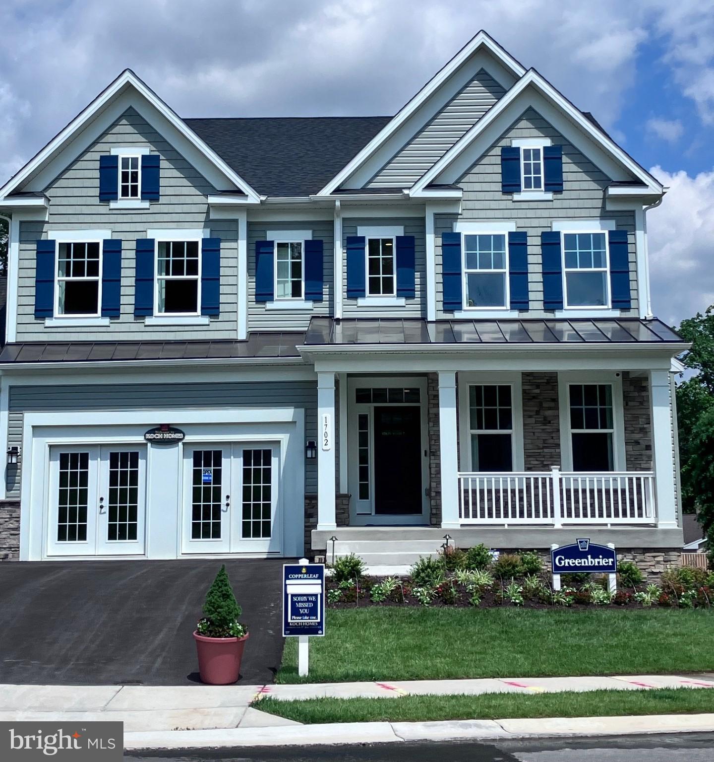 Finished rec room and full bath are now included!  For GPS to community, please use:  1727 Maple Ave. Hanover, MD 21076  **Koch Homes presents our top-selling Greenbrier model.  This is a to-be-built home.   This home can be constructed on any lot within the community with 2, 3, or 4-car garage availability.  $20,000 cash towards closing with use of Preferred Lender and Title Agency.  Photos are from an onsite model.  This gorgeous open-floorplan home features a plethora of layout options, making this the ultimate family home.  The Greenbrier can be configured to have 6 BR's & 5.5 Baths with over 4,800 finished square feet of living space!  The tandem 3rd garage bay  can be converted into a spacious 1st floor in-law suite.  Gourmet kitchens are standard issue in this community with GE (Profile Series) 5-burner gas cooktops, double wall ovens, and French-door refrigerators.  Upstairs you will find four nicely sized bedrooms, a hall bath with double sinks, (an optional 3rd full bath can fit inside of BR4).    Bedroom level laundry saves time and energy.    Stop by our new on-site model home and get more information about this amazing opportunity.   Koch Homes guarantees pricing for those under contract!  Call or stop by the community for more information.