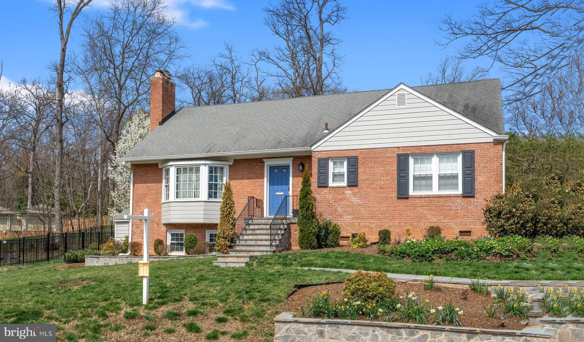 Luxury Living on a Cul-de-Sac in Alexandria City.  5 Bedrooms | 3 Full& 1 Half Bathrooms | 3,400 sqft | Almost 0.5 Acre
Welcome to this stunning, spacious home perfectly situated on a private cul-de-sac. Offering nearly 3,400 square feet of thoughtfully designed living space, this exquisite property features high-end updates, multiple entertaining areas, and a sprawling backyard oasis.
Main Level Elegance: Expansive living room with a cozy gas fireplace. Formal dining room with built in bar and French doors leading to the back patio. Updated kitchen with a large island, white cabinetry, quartz countertops, and an attached eating area. Kitchen is open to a warm and inviting family room with direct access to a large screened-in porch and oversized patio. Spacious primary suite on the main level with an updated en-suite bath featuring marble tile, frameless glass shower door, and quartz countertop vanity
Upper Level Retreat: Three generously sized bedrooms, each with large walk-in closets. Jack-and-Jill bathroom conveniently shared between two bedrooms. Third bedroom enjoys private access to a large hall bath. Easily accessible storage in the attic dormers.
Lower Level Comfort & Functionality: Walk-out lower level with an expansive family room and charming wood-burning fireplace. Dedicated bedroom/office space with an attached full bath, perfect for remote work or guests. Additional versatile room ideal for a home gym, storage, or hobby space. Spacious laundry room with ample storage capacity
Outdoor Living at Its Best: Large screened-in porch for year-round enjoyment. Expansive patio overlooking a lush, fully fenced backyard. Nearly half an acre of beautifully landscaped grounds, perfect for entertaining and relaxation
Don’t miss the opportunity to make this incredible house your home.