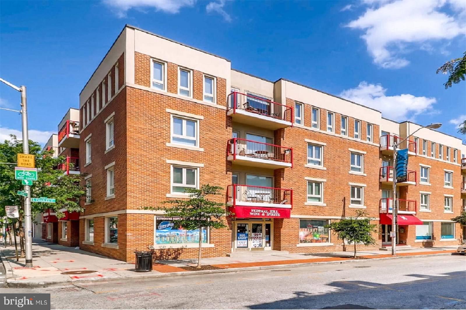 BEAUTIFUL 3RD FLOOR UNIT SITUATED IN THE HEART OF FEDERAL HILL.  HENREITTA SQUARE CONDOMINIUM BUILDING WITH UNDER GROUND GARAGE. THIS UNIT FEATURES LIVING ROOM/DINING ROOM COMBINATION WITH WOOD BURNING FIREPLACE. UPDATES INCLUDE KITCHEN  AND BATHS. MASTER BEDROOM FEATURES  BATH AND WALK IN CLOSET  . PRIVATE BALCONY WITH  VIEWS OF THE CITY .  WALKING DISTANCE TO M&T STADIUM , INNER HARBOR , DINING AND SHOPPING  IN FEDERAL HILL. COMMUTER ROUTES INCLUDE I-95, 1-83, I-895, I-395 AND I-695