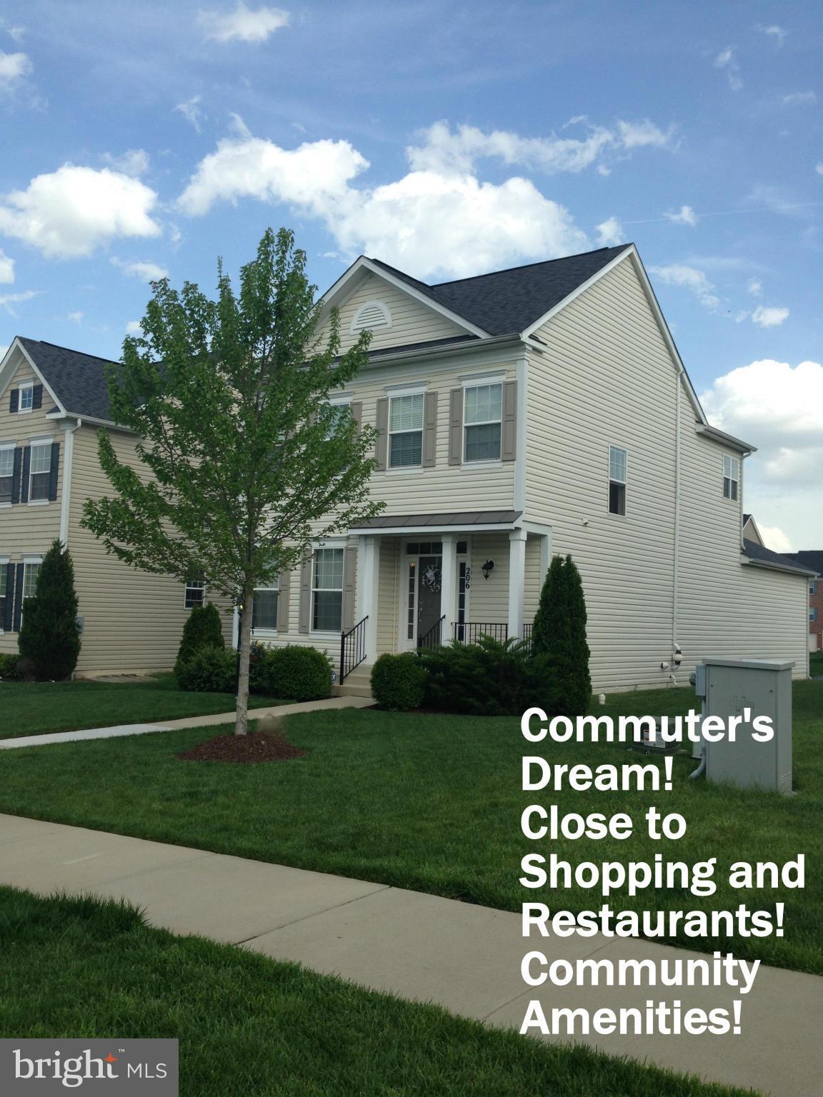 Charming Home  in Community w/ Amenities including Pool, Open Floor Plan, Hardwoods, Upgraded Appliances in Large Kitchen, Granite,  Low Maintenance Deck, Basement w/ Bedroom and Full Bath and Family Room, Master w/ Separate Vanities, Separate Tub and Bath and Two Closets   LOCATION!  Commuter Lots,  Near Rt.95, Upcoming HOT lanes, Shopping and Restaurants!  Also for sale ST8275866 Available 6/1.