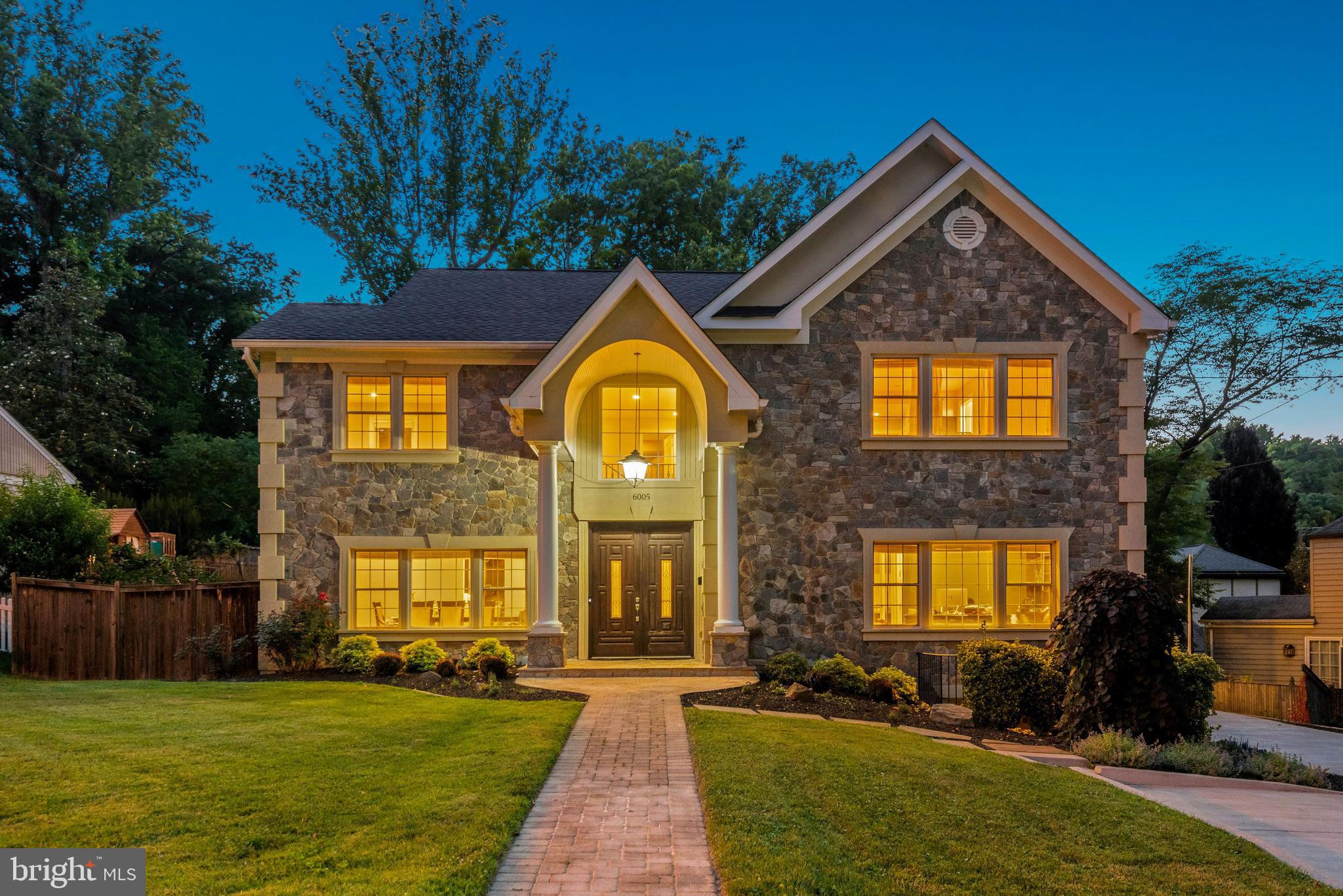 Available for occupancy on March 15, 2024 -- Welcome Home to this Incredible Craftsman Build in Bethesda within the Highly Desirable Bradley Woods Subdivision! Completely Remodeled Top-To-Bottom w/ The Finest Material & Workmanship, Essentially a Brand New Property with Stone Front Fascia (Remodel Completed in 2009). Spanning Over 5,613 Sq. Ft. of Luxurious Living Space and Encompassing a 12,618 Sq. Ft. Lot, this Magnificent Home Has it ALL. The Main House Features 4 Bedrooms & 4.5 Bathrooms Total, while the Guest House Has 1 Bedroom/1 Bathroom, For a TOTAL of 5 Bedrooms & 5.5 Bathrooms. Enjoy a Spacious Front & Rear Yard in a Private Cul-de-Sac, with No Cross Traffic on a Beautiful Street. In the Front, The Property Boasts a Leveled Yard w/ Pavers Walkway to Gorgeous Front Entryway w/ Wood Double Doors to Foyer. Step Inside to Find Expansive Marble Floor in 2-Story Foyer (Leading to Kitchen), Gleaming Hardwood Floors Throughout, Abundance of Double-Pane Windows, Recessed Lighting, 9'+ Ceilings, Decorative Archways & Columns, and Plenty More Detail. Enjoy a Gourmet Chef’s Kitchen w/ Oversized Island + Top-of-the-Line Stainless Steel Appliances w/ Custom Built-In Cabinetry + Upgraded Countertops/Designer Backsplash, Family Room w/ Custom Built-Ins & Fireplace + Built-In Beverage Bar, Formal Dining Room, Plus Main Level Office w/ Custom Wood Built-Ins. Step Upstairs to Solid Hardwood Landing and Enjoy 4 Bedrooms w/ 3 Full Bathrooms & Immense Owner’s Suite w/ Extensive Walk-In Closet w/ Built-In Shelves, Rails, & Shoe Cubbies, Plus Bedroom-Level Laundry Room - Highlighting Top Tier Convenience. All Bedrooms Feature Solid Hardwood Floors. On the Lower Level, Enjoy Expansive Rec Room & Full Bathroom + Oversized Storage Room (Finished), with Walk-Out to Exterior. Outside in the Rear Yard, Find Rear Patio (Pavers) Encompassing Large Footprint - Perfect for Relaxing & Unwinding! Step Inside the Guest House and Find Immense Entertainment/Living Room w/ Upgraded Wide Plank Floors & Garage Access. In the Guest House, Step Upstairs and Enjoy Massive Extra Bedroom w/ Deck Overlooking Rear Yard + Full Bathroom w/ Glass-Enclosed Standing Shower & Walk-In Closet - Purposefully Built to Accommodate Friends, Family, & Guests. This Home Also Features a Lengthy Driveway (6+ Cars), 2-Car Tandem Detached Garage, Fully Fenced & Front/Rear Leveled Yard (w/ Pavers Patio), Vegetable Garden, Rear Deck off the Main House + Guest House, and Incredible Location-Location-Location! Walking Distance to Downtown Bethesda, Restaurants, Shops, Library, & METRO w/ Easy-Access to I-495, D.C., & VA! Come Take a Look at This Rare Gem TODAY, You Do Not Want To Miss It.