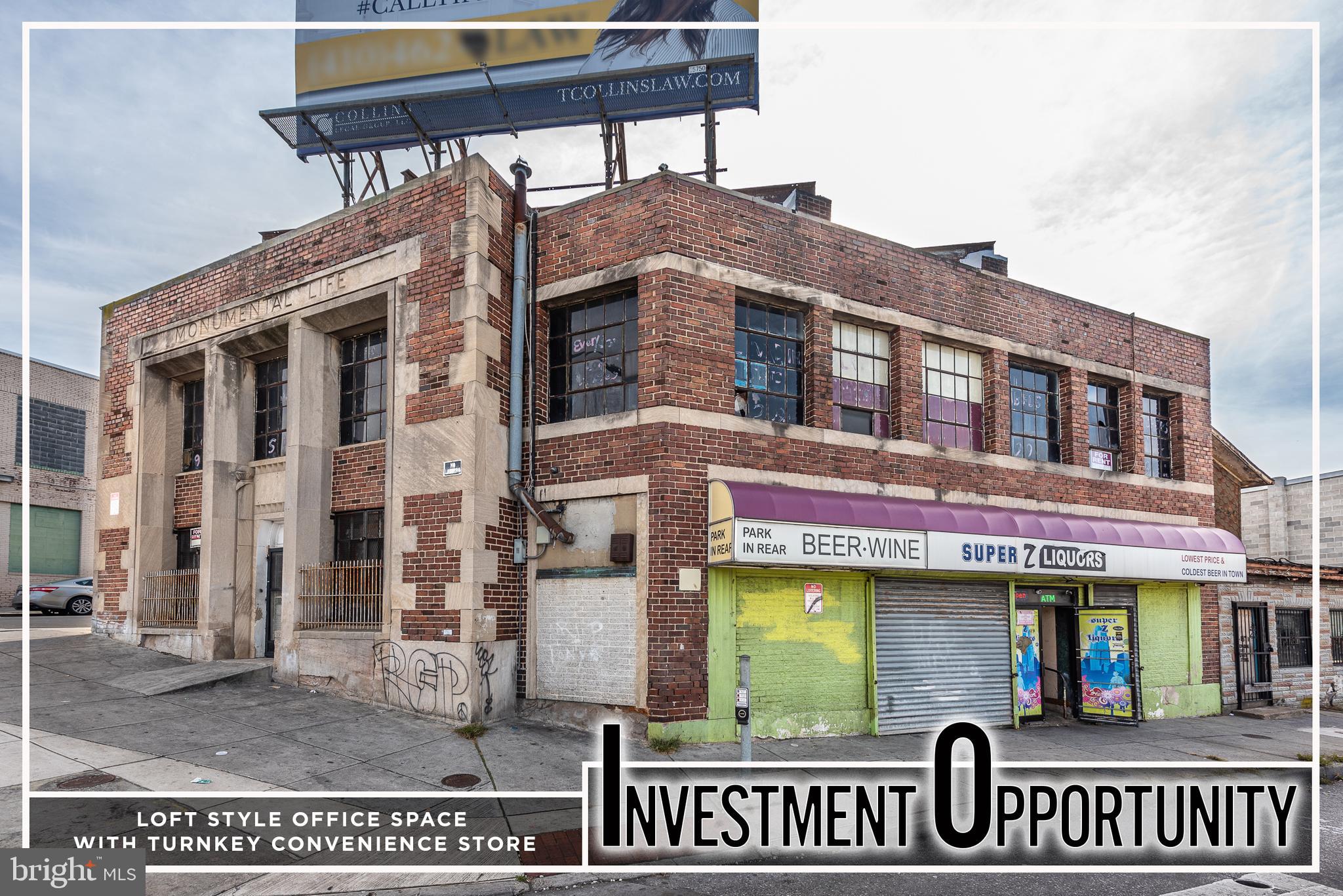 TONS OF POSSIBILITIES WITH THIS 5,500+ SQ. FT. BUILDING IN A HIGHLY VISIBLE LOCATION!  Property is currently vacant with the exception of a liquor store which will be vacating at the end of their lease at the end of December.  Their liquor license is not included with the sale.  Possible ideal uses include retail, medical clinic, church, office space, or dispensary.  Property is sold As-Is!