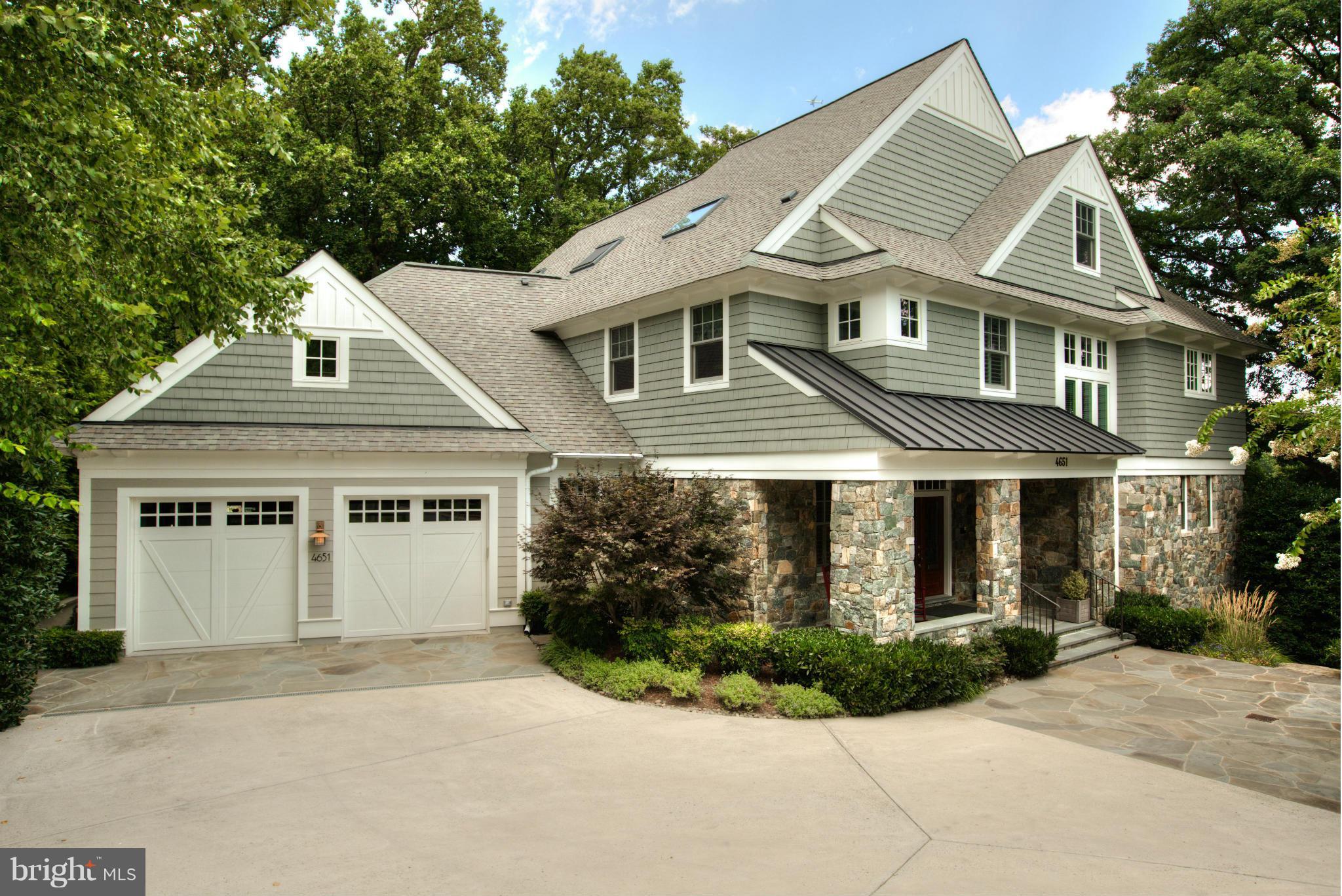 Truly special MorrisDay home built with highest quality+attention to detail! Open floor plan w/Chef's KIT, 2 story Great Rm, Porches w/incredible views. Upper lvl FAM room, & luxury BRs/BAs. Flex spaces-huge LL & finished attic. Loads of storage. Sophisticated systems+Lutron lighting+audio thruout. Main lvl BR +space for elevator. Rear garden is an oasis w/native plants+waterfall/Koi pond+trails.