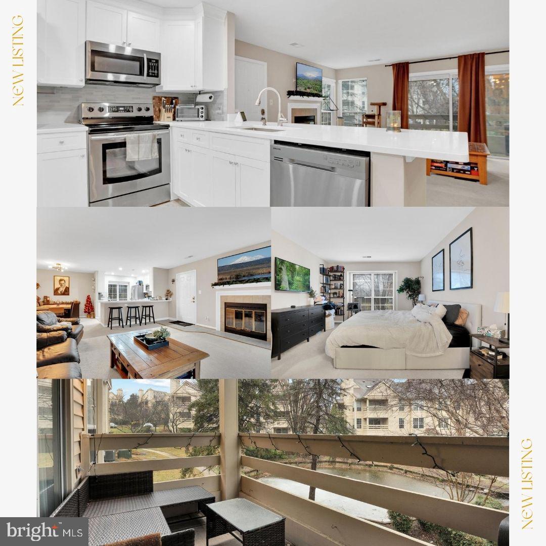 *New Price Improvement, Don't miss out!* Welcome to this beautifully updated 2-bedroom, second-floor end-unit condo in the sought-after Pinecrest community! Nestled in a prime location, this home offers tranquil views of a serene pond surrounded by lush landscaping and mature trees. Enjoy the sounds of the fountain from your private covered deck—your own peaceful retreat.

The spacious living room features a cozy wood-burning fireplace and large sliding glass doors that flood the space with natural light. The bright, renovated kitchen includes stainless steel appliances, extra large quartz countertops, white cabinets, and double windows. The owner’s suite boasts two closets one walk-in and a stylishly updated master suite bathroom. The renovated hall bath and in-unit stackable washer and dryer complete the package.New HVAC 2024

Community amenities include an outdoor pool, tennis courts, tot lots, and walking trails to scenic ponds. You'll also enjoy a dedicated parking spot and ample visitor parking. Conveniently located near major routes, shopping, dining, and attractions, and within walking distance to Pricest Golf Course, this move-in-ready condo has it all.

With low condo fees that include trash, recycling, snow removal, and access to community amenities, this gem is move-in ready and waiting for you. Price to sell.
