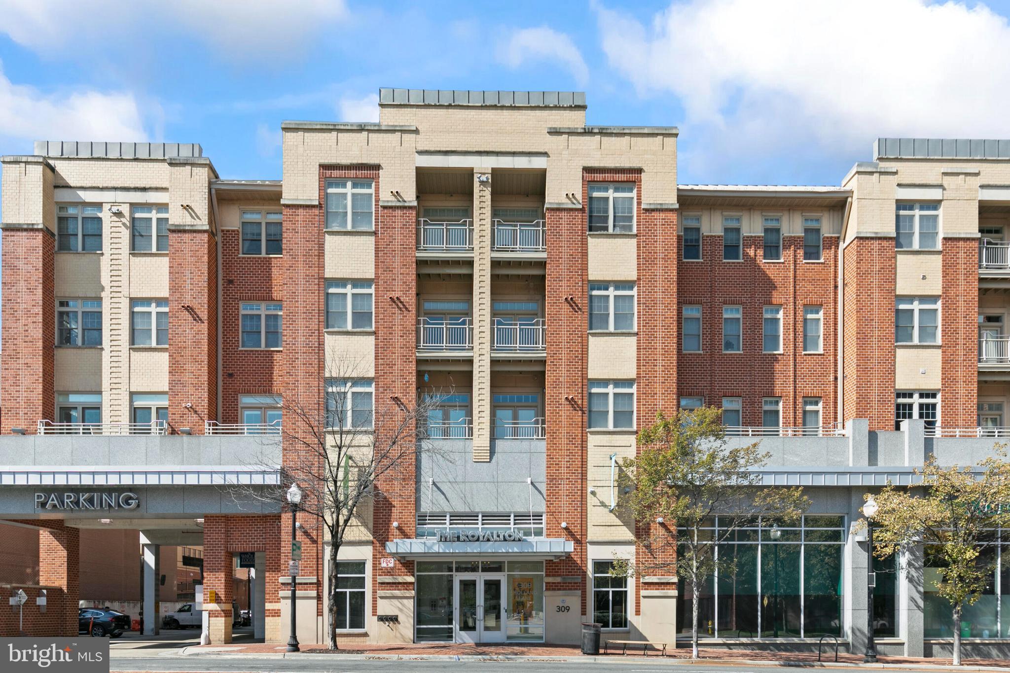 Welcome to 309 Holland Lane, Unit 136, an exquisite residence nestled in the heart of vibrant Alexandria, VA. This elegantly furnished 1-bedroom, 1-bathroom home spans 645 square feet of meticulously designed living space.

Step into the chef's kitchen adorned with sleek granite countertops, perfect for culinary enthusiasts. The open-concept layout seamlessly integrates the kitchen with the living area, enhanced by recessed lighting and a contemporary ceiling fan, providing a sophisticated yet comfortable ambience.

Enjoy the luxury of a private balcony, offering a tranquil retreat for morning coffee or evening relaxation amidst the urban backdrop. The unit comes with modern conveniences such as a washer and dryer, air conditioning, and a range for your culinary endeavors.

Experience the perfect blend of elegance and modernity at  The Royalton with assigned garage parking , an appointed gym and a huge courtyard simplifies city living. 
Water and gas are covered in the rent, adding to the convenience. Situated close to the King St Metro, commuting is effortless. A move-in fee of $500 applies.  Max 2 pets allowed, under 35lbs permitted. Fully Furnished