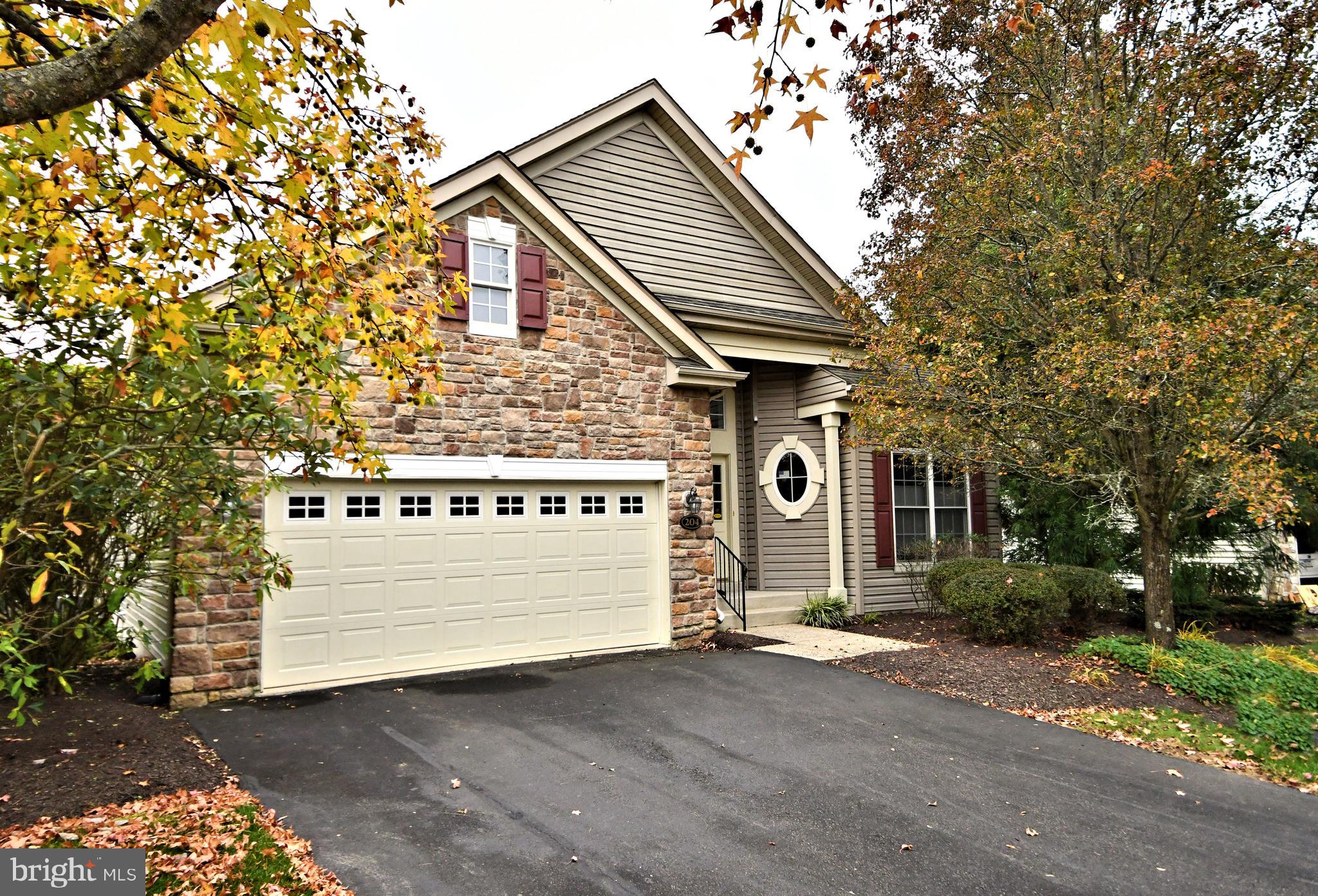 Welcome to the highly sought after Fox Run Preserve, a 55+ community, located in New Hope. This beautiful home features four bedrooms, two full baths and one-half bath. As you enter this home, you will notice the beautiful wood floors, nice size formal living room, formal dining room with tray ceiling. As you walk down the hall, you will come upon a large eat-in kitchen with plenty of cabinets,. The kitchen offeres gas or electric hookups. Located just off the kitchen is a large den with a gas fireplace and sliding glass door leading to a second-floor deck. The large master suite is situated on the main floor and comes with a nice size main bedroom with tray ceiling and two walk-in closets. The master bathroom contains two separate vanities, Jacuzzi style tub and separate shower. The second bedroom on the main floor has its own nice size bathroom. The laundry room is located on the main floor. Downstairs, you will find a finished  walk out basement that ads aproximately 800 square feet with a beautiful rear paver patio and mature landscaping. The basement offers a large family room with a powder room, two additional bedrooms, recessed lightinh  and plenty of extra storage. The basement has a seperate heating  and each room is thermostatically controlled. The home features a two car garage, water softener system, sump pump with battery backup and for your peace of mind a whole house Kohler generator that was installed in 2023. This Community features a Clubhouse plus walking trails including the new Aquetong Spring Park across the street. The HOA covers lawn maintenance, snow, and trash removal. The premiere location is close to New Hope with its restaurants and shoppes, Peddler's Village and historic Doylestown.