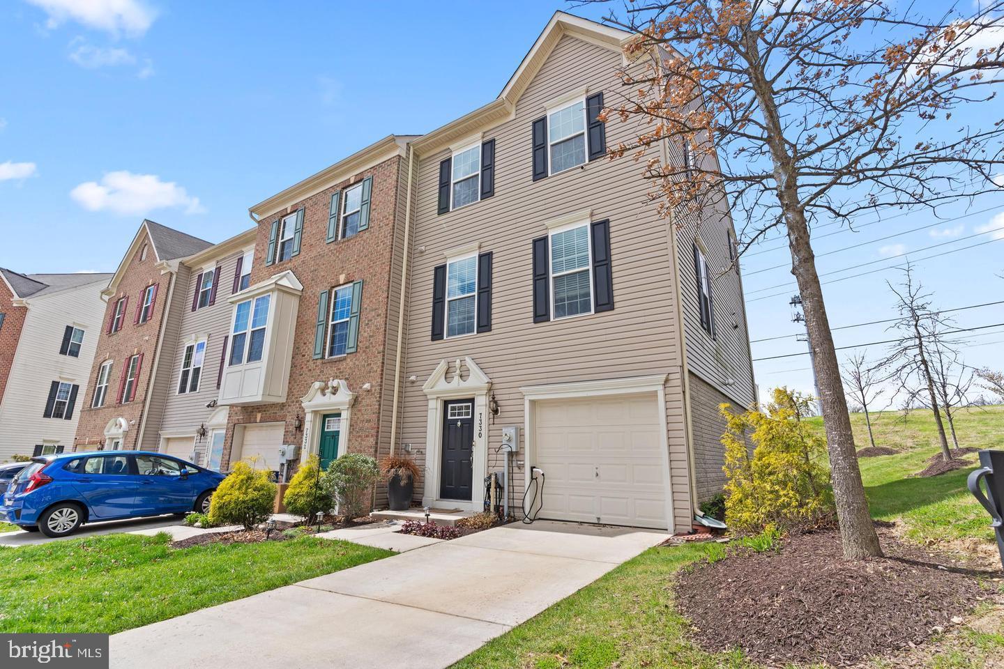 Renovated, END UNIT townhome with beautiful white kitchen and granite counters. Open floor plan with a breakfast area in the kitchen and hardwood floors. Plus, a nice deck off the kitchen, making it easy to entertain. A one car garage and driveway for off street parking. Finished recreation area on the lower level. Washer and dryer hook ups on the bedroom level. Primary bedroom has a walk-in closet and on suite bathroom. Easy commuting with Highway access (I-95), Public transportation (Amtrak and bus routes). Plus, nearby shopping center (walk to Starbucks and Moms Grocery) and close to Fort Meade (5 miles). Also, owner replaced carpets within this past year. 4 prong ELECTRIC CAR OUTLET with 240-volt capability installed in 2020.