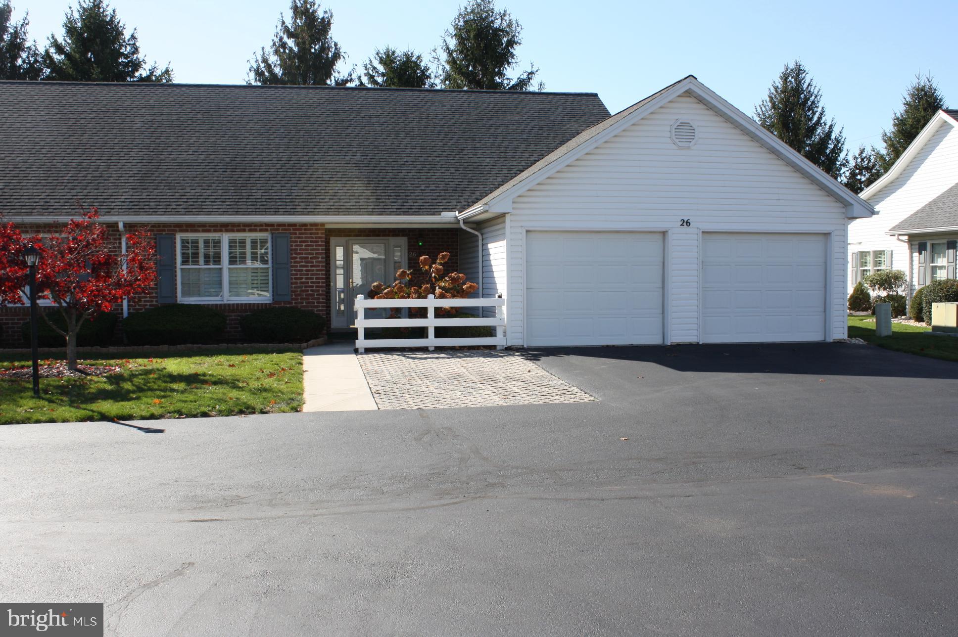 Don't miss the all one floor living in this duplex ranch home in South Middleton township.  Large two car garage with lots of cabinets for storage.  Primary bath has a walk in shower and there is a walk in closet in the bedroom.



No pets and no smoking on the property.  Tenant must adhere to the rules and regulations for Stonehedge.