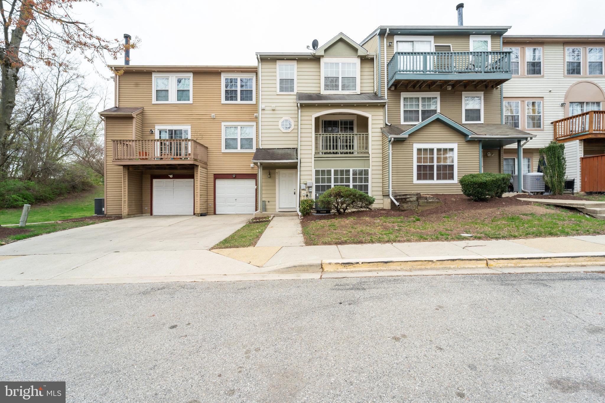 3 bedroom, 2.5 bathroom townhouse style condo in the quiet neighborhood of Glensford in Bowie, MD.  Conveniently located less than 10 minutes from I-495,  and MD-50, grocery, shopping, banking and restaurants.   This home offers combination living  & dining with a kitchen nicely appointed with all new stainless steel appliances and granite countertops on the main floor.  The first upper floor has full size washer & dryer and primary bedroom with loads of closet space and an en-suite bathroom boasting double vanities, linen closet and tub.  The primary bedroom opens up to a lovely balcony.  The second upper floor has two smaller bedrooms and a comfortably sized bathroom. Townhome comes with a one-car parking garage and a driveway which can accommodate a second car.  There are a few additional visitors parking areas in the cul-de-sac.  The community of Glensford has a recreational area, approximately 5 minutes walk from this property, with a pool, tennis and basketball courts, and a playground. All kitchen appliances, dryer and HVAC unit were purchased in 2024.  HVAC unit comes with a 15yr warranty.