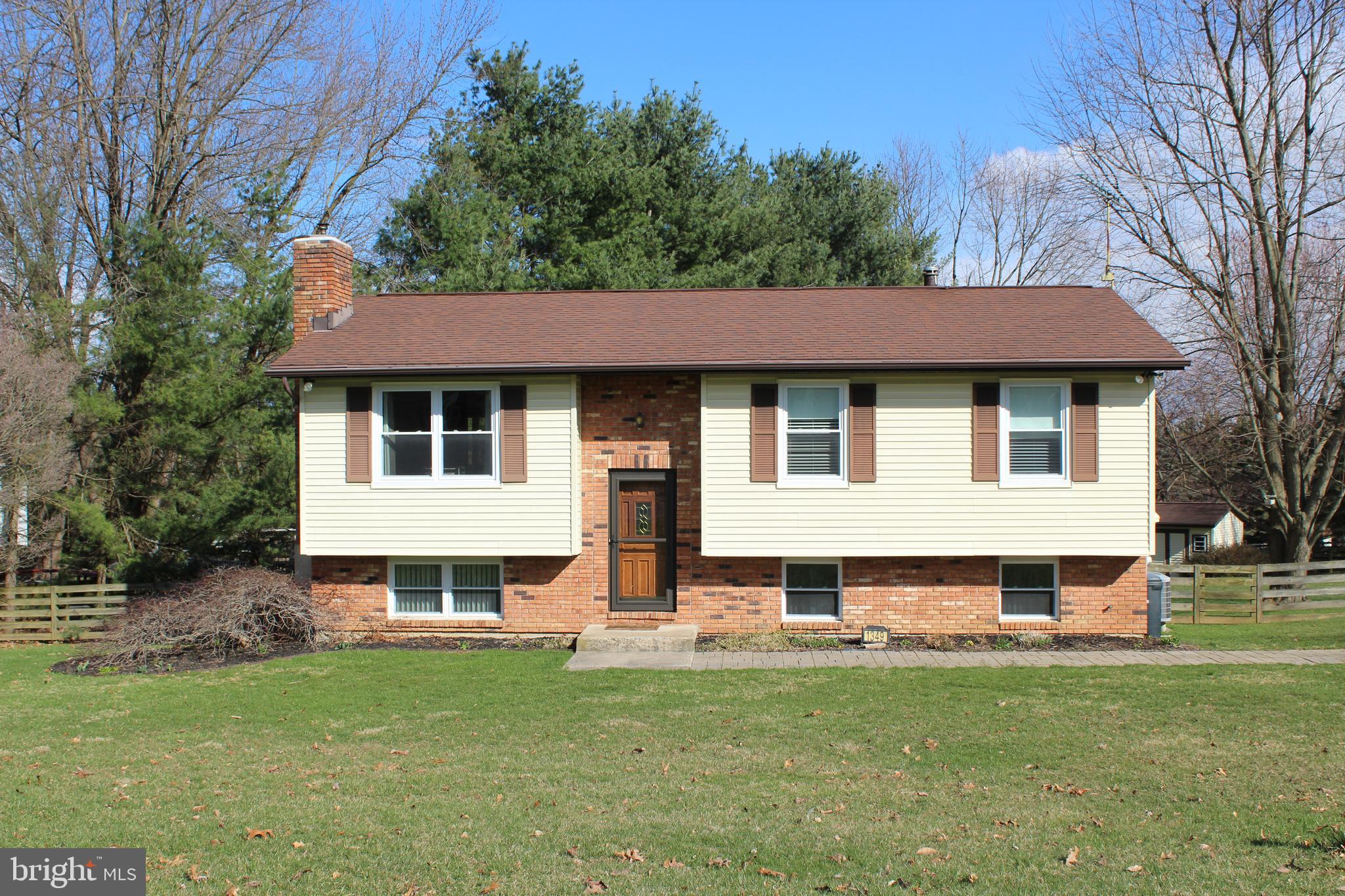 DON'T MISS THIS SPLIT-FOYER W/3 BR ON .58 ACRE LOT.  THIS HOME OFFERS A FOYER WITH BUILTIN CABINET * NEW CARPET THRU-OUT * LR * COUNTRY KITCHEN W/NEW OVEN, FRESHLY PAINTED, PLENTY OF LIGHTING & TABLE SPACE * PRIMARY BR W/ HALF BATH & EXIT TO THE DECK.  THE LOWER LEVEL INCLUDES A FAMILY ROOM W/PELLET STOVE * NEW CARPET * HALF BATH * UTILITY RM W/VINYL FLOOR & WALKOUT TO THE PATIO.  THE DECK (35x12) OFF OF THE KIT IS PARTIALLY COVERED OVERLOOKING THE FENCED YARD W/A FENCED IN GARDEN & SHED W/ELECTRIC.  SOME MAJOR UPDATES INCLUDE A NEW WELL PUMP & PRESSURE TANK (2022), HYBRID HEAT-PUMP W/OIL BACKUP , UPDATED SEPTIC (2015), ROOF (2011) & MANY MORE UPDATES INCLUDED. THIS HOME ALSO HAS AMAZING YARD, JUST CALL FOR YOUR APPOINTMENT TO VIEW!!