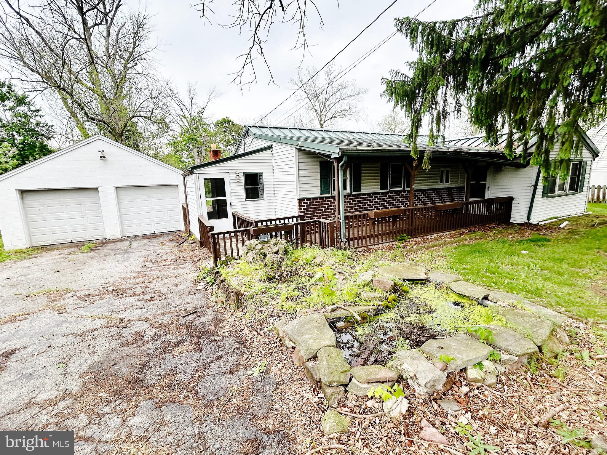 Great Ranch Home with First Floor Living, (This is a total Rehab Home) Spacious Kitchen, Open Living Room with Vaulted ceiling, 3 spacious Bedrooms, Plus a Bonus Room! Huge Primary Bedroom with walk in closet or small nursery. 2 Full baths, Huge detached Garage, Private back yard with Creek frontage on the Little Swatara Creek!