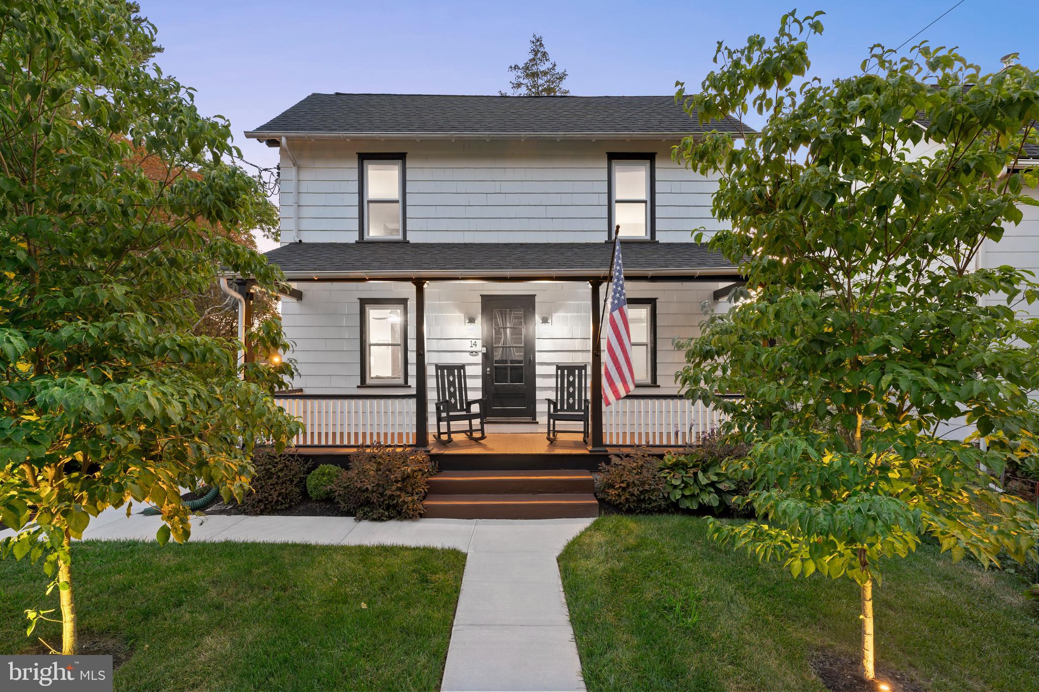 A RARE offering in West Chester! Welcome to 14 Broad Street, where a beautifully updated 3-bedroom, 1-bath main home is paired with a fully equipped detached  1-bedroom, 1-bath GUEST HOUSE complete with its own kitchen, living room, dining area, and air conditioning. Thoughtfully improved throughout, this exceptional property seamlessly blends timeless character with modern comfort while offering a level of flexibility rarely found, all just a quick drive from vibrant downtown West Chester.

From the moment you arrive, you'll appreciate the attention to detail. A newly paved driveway leads to a custom automatic security gate, creating a private and elegant entrance. Fresh landscaping, new poured concrete walkways, landscape lighting, and a striking black-and-white exterior with a beautifully stained deck create exceptional curb appeal that shines day and night.

Inside, the home seamlessly blends original character with tasteful modern updates. The beautifully renovated kitchen serves as the heart of the home, featuring custom cabinetry, black and white countertops, stainless steel appliances, a gas range, adjustable LED recessed lighting, and a convenient laundry station, making it ideal for both everyday living and entertaining.

Upstairs, the spa-inspired bathroom has been transformed into a luxurious retreat featuring a stunning fully enclosed steam shower powered by a premium Mr. Steam system. Designer tile, a custom vanity, smart mirror, and quality finishes create a space that feels like your own private spa.

Over the years, the property has seen extensive improvements, including electrical and plumbing, replacement windows throughout, a new HVAC system providing central air conditioning, new roofs on the main house, guest house, and detached garage, a new driveway, updated exterior paint, and numerous additional enhancements that contribute to the home's comfort, functionality, and overall appeal.

The detached two-car garage features a custom 18-foot garage door and two dedicated 240-volt electric vehicle charging outlets. A separate guest house with new carpeting offers exceptional flexibility as a home office, guest suite, fitness space, studio, or potential in-law accommodations.

One of the property's MOST exceptional features is the detached one-bedroom guest house, offering incredible flexibility for today's lifestyle. Complete with its own full bathroom, kitchen, dining area with bar seating, comfortable living room, bedroom, and air conditioning, this private space is ideal for overnight guests, extended family, a dedicated home office, creative studio, fitness room, or countless other possibilities. Whether hosting friends for the weekend or creating a quiet retreat separate from the main residence, the guest house provides a level of versatility that is rarely found in West Chester homes.

Additional highlights include Ring security cameras, an encapsulated crawl space with vapor barrier and dehumidification system, exterior lighting, a hardwired living room ceiling fan, and professionally maintained landscaping.

Living at 14 Broad Street means enjoying one of Chester County's most desirable lifestyles. Just a short drive from the vibrant downtown Borough, you'll have easy access to award-winning restaurants, charming cafés, breweries, boutique shopping, parks, the West Chester Growers Market, and countless community events throughout the year. Whether you're enjoying a summer evening on Gay Street, meeting friends for dinner, or commuting to Philadelphia, Wilmington, or King of Prussia, you'll love the convenience and sense of community that make West Chester such a special place to call home.

Opportunities like this are rare. Combining classic character, extensive updates, a detached guest house, two-car garage, gated parking, and an unbeatable location, 14 Broad Street offers an exceptional place to call home.