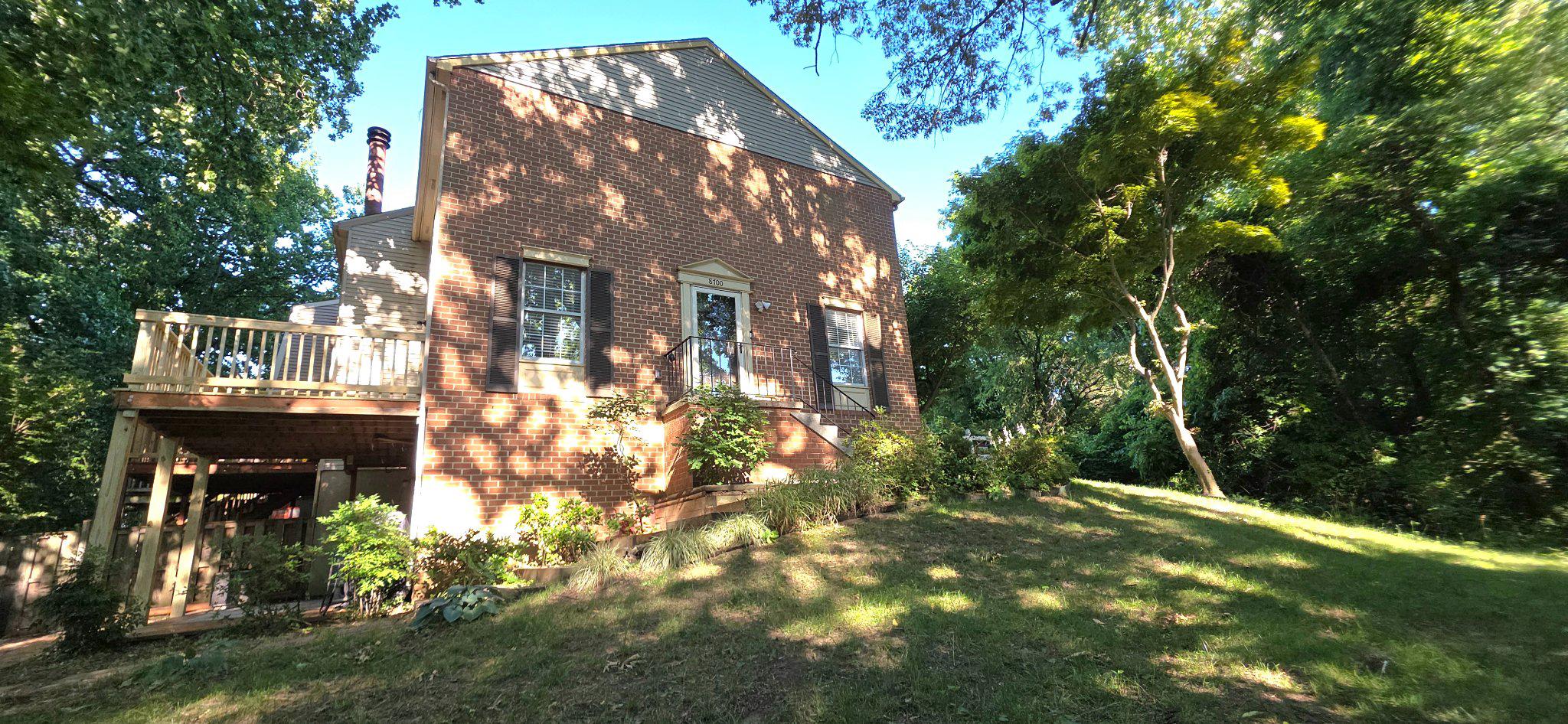 Back and Better than before!
Rare end-unit in the water-oriented Elizabeth’s Landing! 
This 3BR/2BA brick townhome sits on a unique double lot with partial water views and exceptional privacy. The main level offers a comfortable living area and an updated kitchen with granite countertops and stainless steel appliances. Outside, a spacious rear deck overlooks a peaceful, wooded backdrop, perfect for relaxing or entertaining. The walk-out basement adds flexibility and direct access to the massive backyard, which features mature trees and plenty of room for gardening or play. A rare opportunity to own one of the largest lots in the community with incredible potential to customize.
New HVAC(10 year warranty), water heater and new deck. 
Don't miss this private retreat!