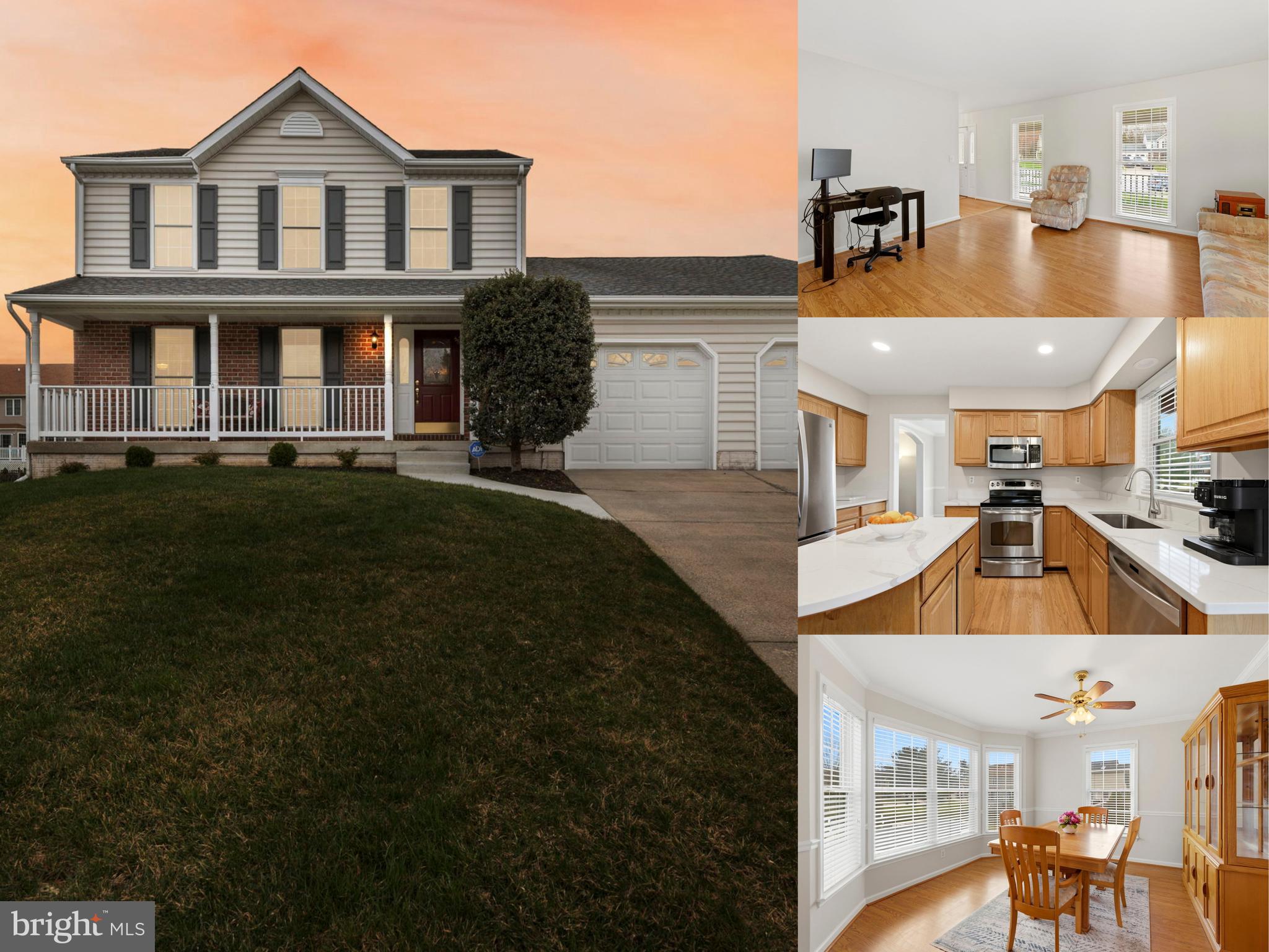 3 Bedrooms, 3 Full Baths, 1 Half Bath with a possible 4th bedroom in the finished walkout lower level — this detached Colonial offers a versatile three-level layout tucked on a cul-de-sac in Forest Hill’s Castle Blaney community. Recent updates include new quartz kitchen countertops, new recessed lighting in the kitchen, new paint throughout most of the house, and new LVP flooring and carpet in the finished lower level. Designed for comfortable everyday living, the main level features spacious gathering areas, a fireplace-anchored family room, and a kitchen that flows naturally for both entertaining and daily routines. The finished walkout lower level adds valuable flexible space, including a full bath and an additional room with a closet that may serve as a possible 4th bedroom, guest space, home office, or other multi-purpose use. Outdoor living includes a large screened-in deck off the kitchen, a separate sun deck, and a manageable level backyard lot with added potential for everyday enjoyment. A 2-car front-entry garage and extended driveway provide practical parking and convenience. Conveniently located near parks, shopping, and dining throughout Forest Hill and nearby Bel Air, with easy access to MD-24 and US-1, this home offers a commuter-friendly Harford County location paired with classic Colonial style and functional living space.