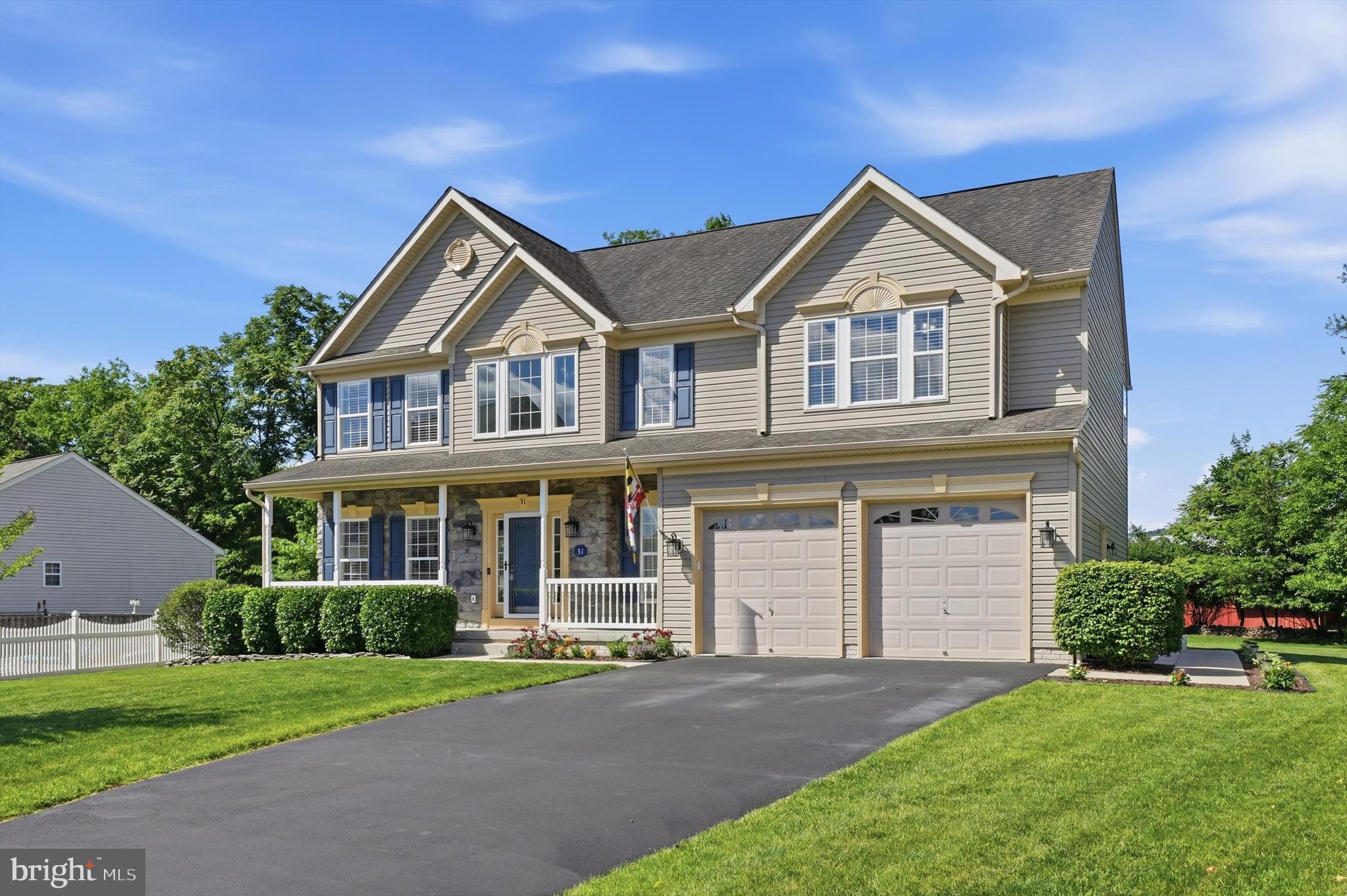 If you've been searching for a home where all the work has already been done, this home is one you're going to want to see! Welcome to this beautifully updated and meticulously maintained home offering 3,672 finished square feet of living space on a premium 0.41-acre lot with no HOA in the Pleasant Acres subdivision.  A soaring two-story foyer filled with natural light creates a memorable first impression and welcomes you into this exceptional home. The main level has been tastefully updated with fresh paint, luxury vinyl plank flooring, new carpet, updated lighting, and modern fixtures. Attractive 2½-inch plantation shutters add style and privacy. Designed for both everyday living and entertaining, the home features a spacious family room with a sliding glass door leading to the outdoor living space, as well as a separate dining room perfect for holiday gatherings and special occasions. A versatile flex room on the main level offers endless possibilities serving as a home office, playroom, music room, or study space. The bright and welcoming kitchen showcases white cabinetry, black stainless-steel appliances, and ample workspace for meal prep and gatherings alike. Convenience continues upstairs with a laundry room located on the bedroom level and four generously sized bedrooms, including a spacious primary suite complete with a luxurious en-suite bath featuring dual vanities, a soaking tub, a ceramic tile walk-in shower, and abundant storage. The fully finished lower level has been professionally renovated with all required permits obtained and finalized providing peace of mind and exceptional additional living space. Highlights include a full bath, two bonus rooms ideal for a home office, fitness room, hobby space or media room, abundant storage, plus walk-out stairs to the backyard.  Adding to the home's functionality is a fully insulated front-load two-car garage complete with LED lighting and a dedicated heater, providing a comfortable and versatile space for vehicles, storage, hobbies, or a workshop to use during any season. Outdoor features include an inviting front porch, maintenance-free patio, a concrete patio area perfect for entertaining, and a 14' x 12' storage shed all on premium, level lot with rear mountain views! In preparation for listing, the sellers had the exterior professionally power-washed and all windows professionally cleaned, further enhancing the home's move-in-ready appeal. Built in 2003 with quality and efficiency in mind, this forward-thinking home features 2x6 exterior wall construction, upgraded insulation throughout, optional Tyvek full-house wrap at construction, bump-out bay windows, and additional square footage that enhances both comfort and functionality. Recent improvements provide peace of mind and include: luxury vinyl plank flooring (2024), carpet (2026), interior paint (2026), basement remodel (2026), lighting and fixtures (2026), sump pumps with battery backup (2026), garbage disposal (2026), foundation painting (2026), window screens (2026), comfort height toilets (2024), black stainless-steel appliances (2025), hot water heater (2021), HVAC system (2018), kitchen remodel (2024), and storage shed (2019). A complete list of upgrades and features can be found in the documents.  Located in desirable northern Frederick County, this home offers easy access to state and federal parks, hiking trails, wineries, and is just minutes from what many consider the best farmers market in Frederick County! Enjoy small-town charm while remaining just 30 minutes from downtown Frederick and within an hour of Baltimore and Washington, D.C.

This exceptional property combines quality construction, extensive updates, generous living space, and a sought-after location—making it truly move-in ready and a rare opportunity in today's market.