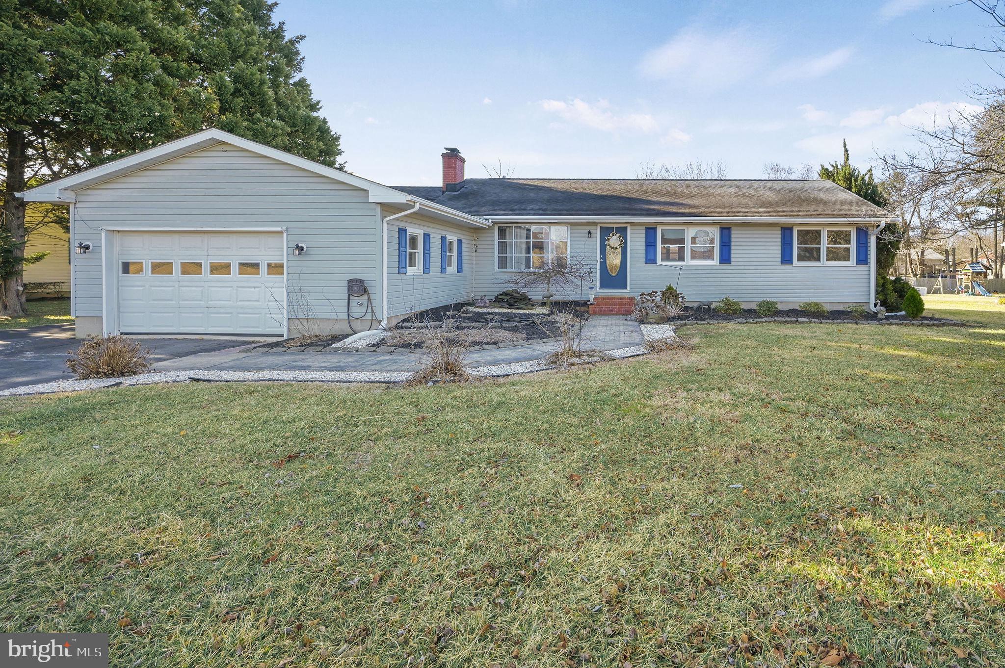 Discover this charming 3-bedroom, 2-bathroom home in the Caesar Rodney School District, offering a prime location close to shopping centers, major routes, and Dover Air Force Base—all with no HOA restrictions!
Step inside to find beautiful hardwood floors throughout the living room, complete with custom built-ins, a cozy gas fireplace, and a bright bay window that fills the space with natural light. The home features two spacious bedrooms with a shared hall bath and a large primary suite with its own private bath. The kitchen and dining area offer ample cabinet space, a built-in refrigerator, and direct access to a generous family room that leads to the backyard.Outside, you’ll find a private oasis perfect for entertaining and relaxation—including a pool with a deck, two fire pit areas, a large yard, a shed, and beautiful landscaping throughout. Enjoy outdoor living under the covered patio or take advantage of the extended driveway, ideal for parking an RV, boat, or additional vehicles. The two-car garage provides plenty of storage and direct access to the mudroom/laundry area.
The partially finished basement includes one finished room with a closet and additional flexible space ready to be transformed to fit your needs. This home also features a well and a water filtration system, and the yard is professionally treated yearly for lush, green grass. The beautifully landscaped front yard boasts a serene koi pond, adding to the home’s curb appeal.
Don’t miss the chance to make this wonderful home your own!