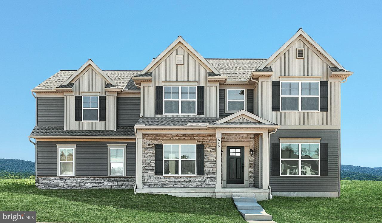 This beautiful home with a welcoming front porch includes a 2-car garage with a large mudroom entry. The first floor boasts 9’ ceilings and stylish vinyl plank flooring in the main living areas. To the front of the home is a convenient, carpeted flex room that can be used as a study, living room, or other versatile space. The kitchen is well-appointed with quartz countertops, a tile backsplash, stainless-steel appliances, and a spacious pantry. The sunny dining area provides access to a rear patio. Open to the kitchen, the comfortable family room is warmed by a gas fireplace with a stone surround. The 2nd floor owner’s suite features an expansive closet and a private bathroom with a tile shower and double bowl vanity. Adjacent to the suite are 3 additional bedrooms, a full bathroom, spacious rec room, and a convenient laundry room.