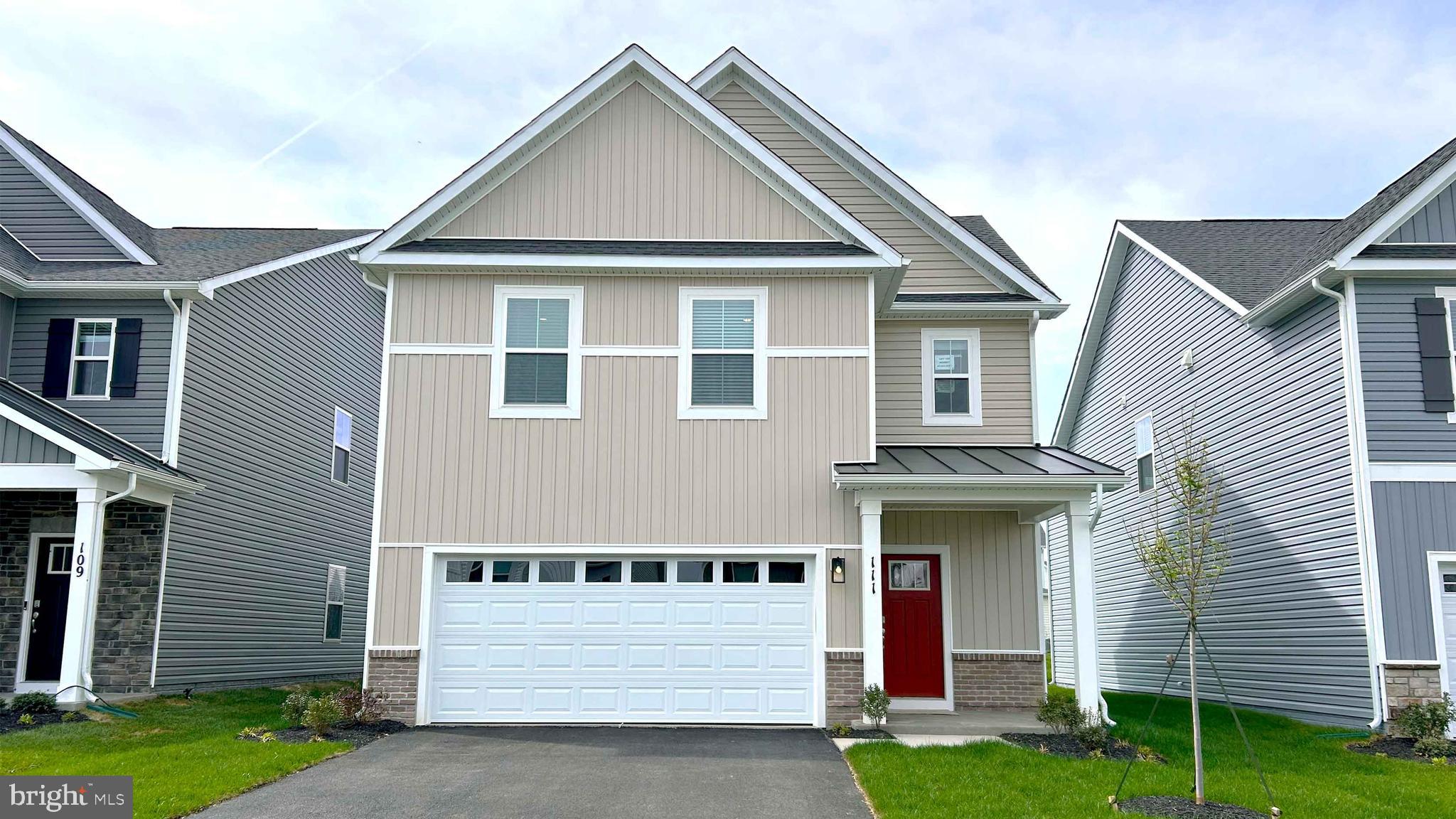 Step into 1,657 square feet of well-designed living space in the Cabral, featuring 3 spacious bedrooms, 2.5 bathrooms, and a flexible loft upstairs—perfect for a home office, playroom, or additional lounge area. This home showcases a charming white siding exterior with stone accents, while the interior boasts sleek white kitchen and bathroom cabinets paired with modern finishes throughout. Enjoy the convenience of a 2-car garage, washer and dryer, and whole-house 2” faux wood blinds—all included. Scheduled for an August closing, perfect for the new school year. Don’t miss your chance to own this beautiful home! 
*Photos, 3D tours, and videos are representative of plan only and may vary as built.