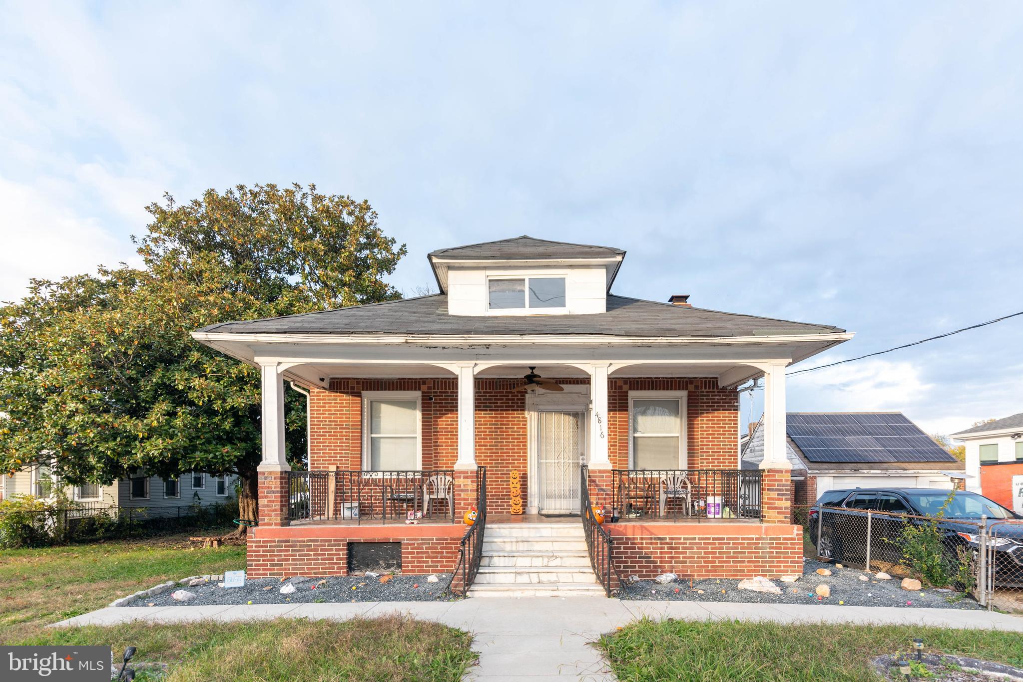 List price is opening bid. Online Auction Only! Bidding begins Thursday, May 28 & ends Tuesday, June 2, 2026 at 11:30 am.  
Detached Brick Porch-front Rancher in Capitol Heights, PG County
The property will be conveyed vacant. Main Level 
• Rooms: Living area, Dining area, Eat-in Kitchen Area, 3 Bedrooms, 1 Full Bath
• Flooring: Carpet in Living/Dining Rooms; Carpet & Wood type in Bedrooms; Tile in Kitchen

Lower Level: (Ideal as a Potential In-Law Suite)
• Rooms: Kitchen, Open Living Area, 1 Bedroom, 1 Full Bath
• Systems: Forced Hot Air, Gas Water Heater, Electric Panel, Sump Pump

Features & Exterior
• Exterior: Front covered porch, driveway, fenced yard, separate entrance to lower level, spacious backyard
• Utilities: Solar panels located on the roof (subject to fees)

Location
Prime location close to dining, shopping, schools, parks, and major commuter routes—just a few blocks from the DC/MD line.