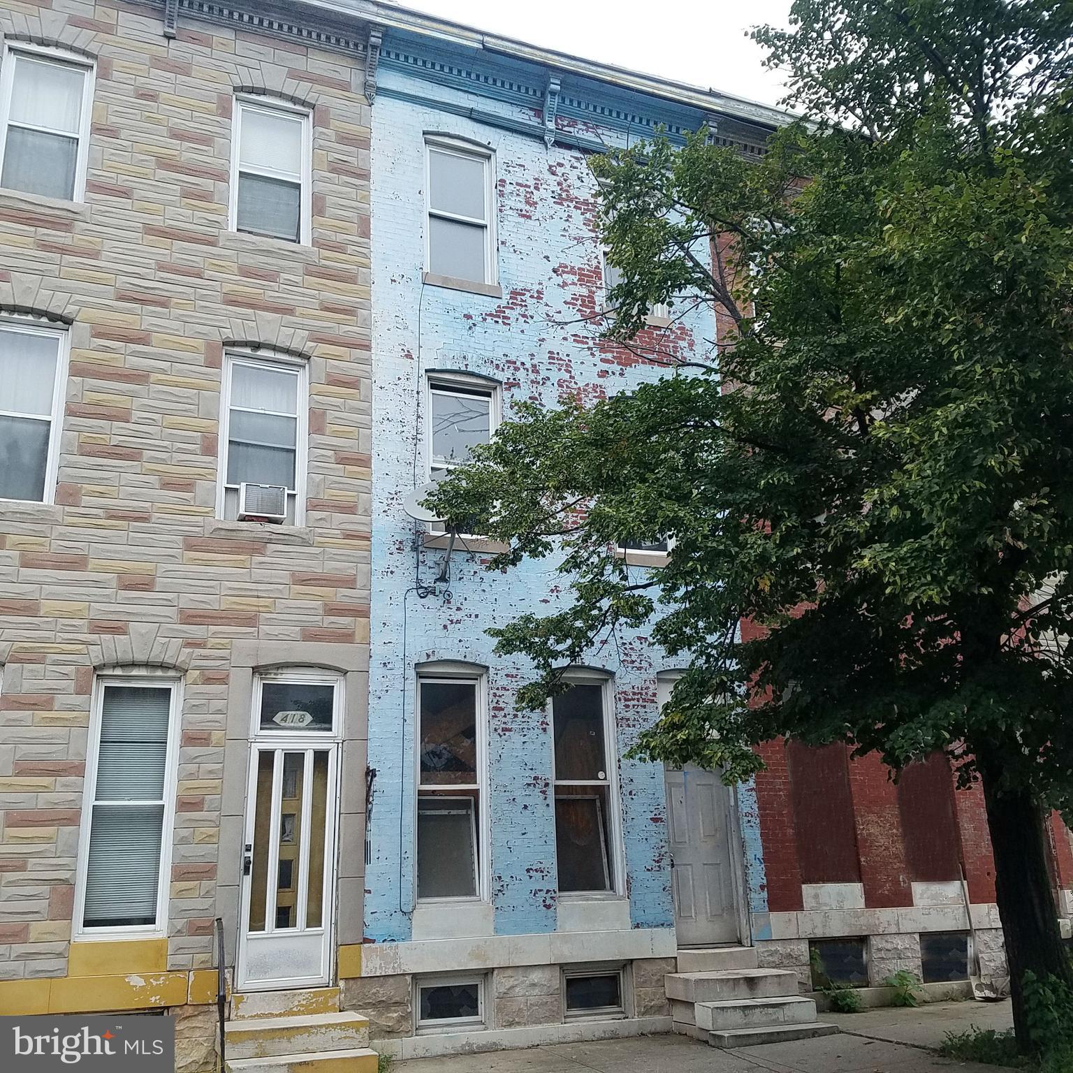 Don't miss this great opportunity to own a brick rowhome in Johnson Square neighborhood. Enjoy spacious room sizes, wood floors and separate dining room. Use the basement for added storage or finish off for additional space. A great location, near schools, shopping, restaurants, transportation and commuter routes. Just minutes from Downtown Baltimore!