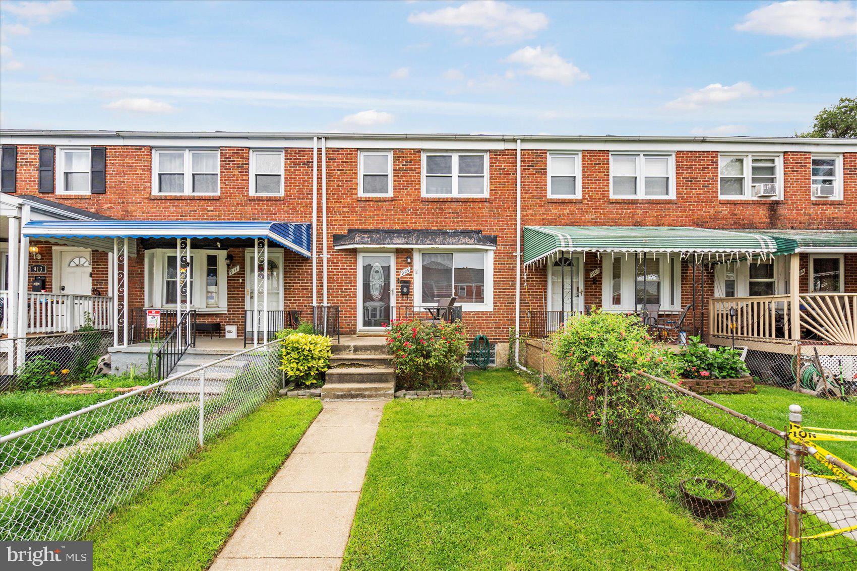 Beautifully maintained and move-in ready 3BR/1BA brick Townhome located on a pristinely manicured lot in the quiet neighborhood of Middlesex. Make your way through the gated front yard past a lush green lawn on the way to the front porch of your forever home.  Step inside to a home filled with natural light, hardwood floors, and an open main floor plan.  The main floor offers a large living room, spacious dining room, and kitchen.  The dining room is separated from the kitchen by a half wall ideal when entertaining.  The kitchen features plenty of cabinets with open shelving, stainless steel appliances, granite countertops, and a deep stainless sink.  On the second floor are two sizable secondary bedrooms, a spacious primary bedroom, and a full bath.  The lower level offers additional living space featuring a large family room, storage, laundry, and a walk-out to the fenced yard.  From the kitchen step outside to a manicured backyard offering tons of green space and so many possibilities.  This home is move-in ready with so much to offer new home owners and is located in close proximity to shopping, restaurants, and commuter routes.