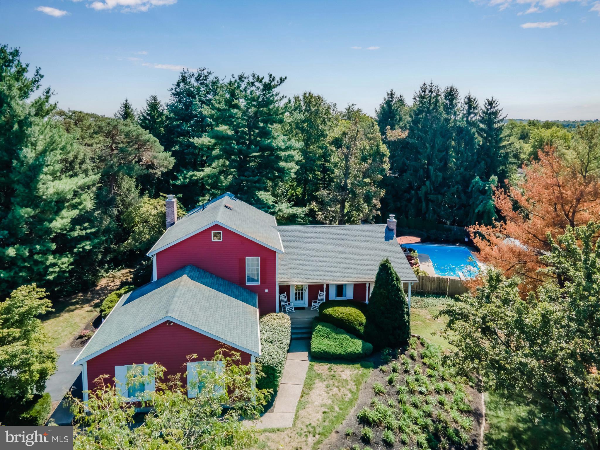 Welcome to this stunning 4-bedroom home situated on a beautifully wooded, private corner lot spanning just over an acre in Lower Dauphin School District! Designed for both relaxation and entertaining, this home offers the perfect blend of comfort, charm, and modern upgrades.

Step outside to your backyard oasis, complete with a large pool, diving board, and a pool house—ideal for summer gatherings. The brick patio overlooks the pool, offering plenty of seating for soaking up the sun or unwinding in the evening. A screened-in porch provides a cozy space to enjoy the outdoors, no matter the season.

Inside, the heart of the home is the upgraded kitchen, featuring granite countertops and ample space for cooking and entertaining. The adjacent family room boasts a fireplace, creating a warm and inviting atmosphere. The partially finished basement offers even more space, including a rec room and wet bar—perfect for game nights or additional living space.

With four spacious bedrooms, including a first-floor bedroom for added convenience, this home is designed to accommodate a variety of needs. The primary suite includes its own en suite bathroom, providing a private retreat. An oversized 2-car garage adds extra storage and functionality.

Nestled in a quiet neighborhood, yet conveniently located near local amenities, this home is a rare find. If you're looking for a peaceful, private setting with incredible outdoor space and thoughtful interior upgrades, this is the one for you!

Call today to schedule your private tour!