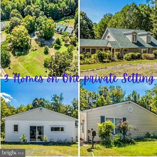 Tucked away at the end of a secluded wooded drive, this rare 5.63-acre private compound offers an extraordinary opportunity for multigenerational living, rental income, or the ultimate retreat-style property. Combined living space of Approx. over 5,000 sf .

Featuring three separate residences, each with its own septic system, this unique estate is perfectly designed for extended family, investment potential, guest accommodations, or a private homestead lifestyle.

The main residence offers (approx. 2500sf) 3 bedrooms, 2 full baths, spacious living areas, new LVP flooring, a recreation room, sauna, and recently replaced roof.  

The tenant residence (approx. 1200sf) includes 2 bedrooms, 1.5 baths, full kitchen, living and dining spaces, plus in-unit laundry -windows, doors & cabinets have been replaced — currently occupied on a month-to-month basis with tenants willing to remain if desired.  

The third residence, (approx. 1300 sf)  ideal as a guest retreat or income-producing rental, features 3 bedrooms, 2 full baths, 2 half baths, open-concept living, new LVP flooring, and its own private living amenities with washer & dryer- Roofing, gutters, HVAC have all been updated in all three locations.  New artisan well installed 10 yrs, shared by all locations.  

Surrounded by mature shrubs and natural privacy, to include pear, apple, peach and various other trees  & seasonal flowers - near by natural water streams -  this one-of-a-kind property creates a peaceful setting while still remaining accessible to nearby shopping, dining, and commuter routes.
Whether you envision a private family estate, an income-generating investment, Airbnb opportunity, wellness retreat, or a flexible live/work property — the possibilities here are truly endless.