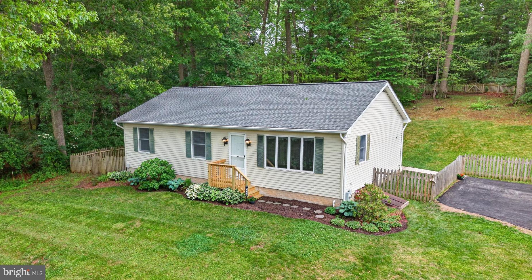 Warm and inviting rancher in the Hereford Zone! With thoughtful updates and design touches throughout, this turnkey home offers 3 bedrooms and 2 baths on the main level and open-concept living spaces. The layout allows for expanding the living space in the lower level if needed. Recent upgrades include a new roof, driveway, deck, porch, walkway, appliances, and baths. Mechanical systems have also all been replaced or upgraded as needed. The acre lot is open in the front, with a fenced rear yard and woods beyond. And what a terrific location close to schools, Hereford shopping and restaurants, the NCR Trail and Gunpowder River, and local wineries and breweries. Plus it’s only minutes from I-83 for quick access both north and south to work centers. This is a great opportunity to purchase a move-in ready home in a super location at a very affordable price point, so don’t miss your chance!