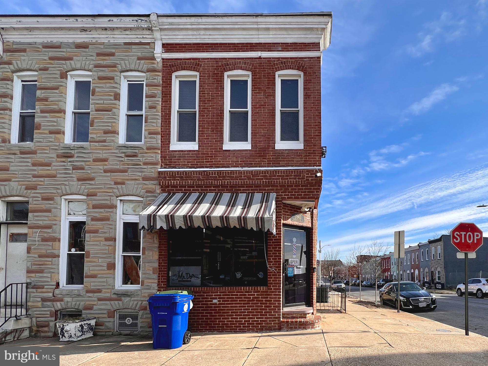 REAL ESTATE AUCTION featuring ON SITE and SIMULCAST ONLINE BIDDING!! Online Bidding Opens - Monday, January 8, 2024. Live On Site Auction - Tuesday, January 9, 2024 at 12:00 noon. List price is opening bid only. Property is arranged for a barbershop and apartment. 1501 N. Patterson Park Avenue is located in the Broadway East neighborhood in east Baltimore. Surrounding neighborhoods include Oliver, Middle East and Berea. Johns Hopkins Hospital is one mile southwest. Clifton Park is about one-half mile north. The property sits opposite Collington Square Elementary, Recreation Facility and Park. The property has been family owned for 50 years, and has been home to the “Mr. Do Hair Design” barbershop for a number of decades. The site features good exposure for those looking to continue operating a barbershop on site, or leasing to one in the future. The building also has potential for conversion to single family use, or, perhaps two apartments. The auction provides an excellent opportunity to purchase a building with both a long history and excellent future potential.